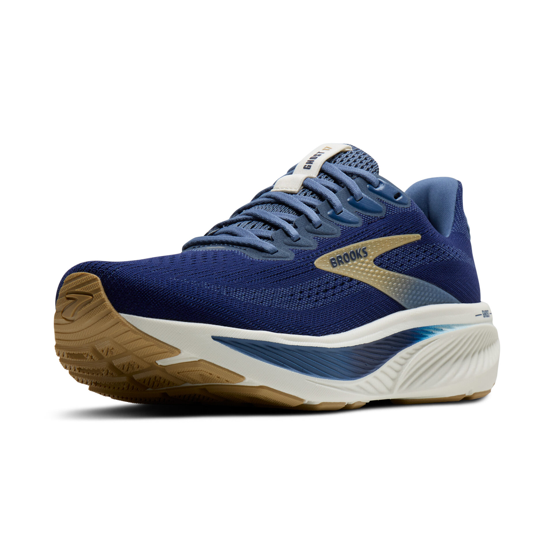 Brooks Men's Ghost 17 - Beacon Blue/Moonlight/Starfish - Image 4