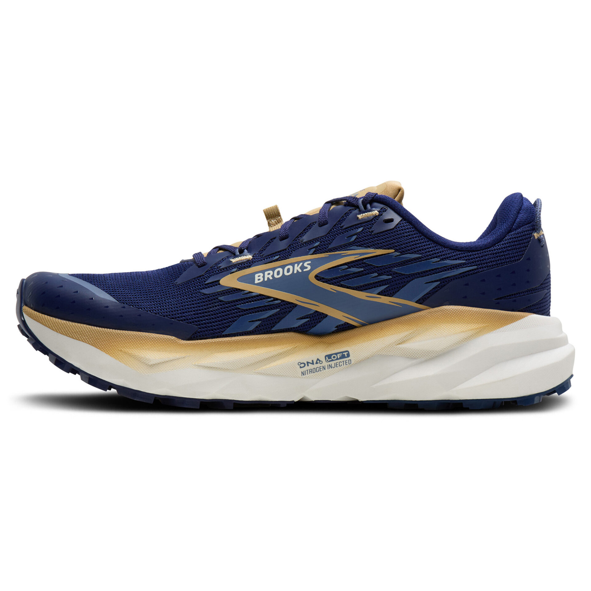 Brooks Men's Cascadia 19 - Beacon Blue/Starfish/Coconut - Image 2