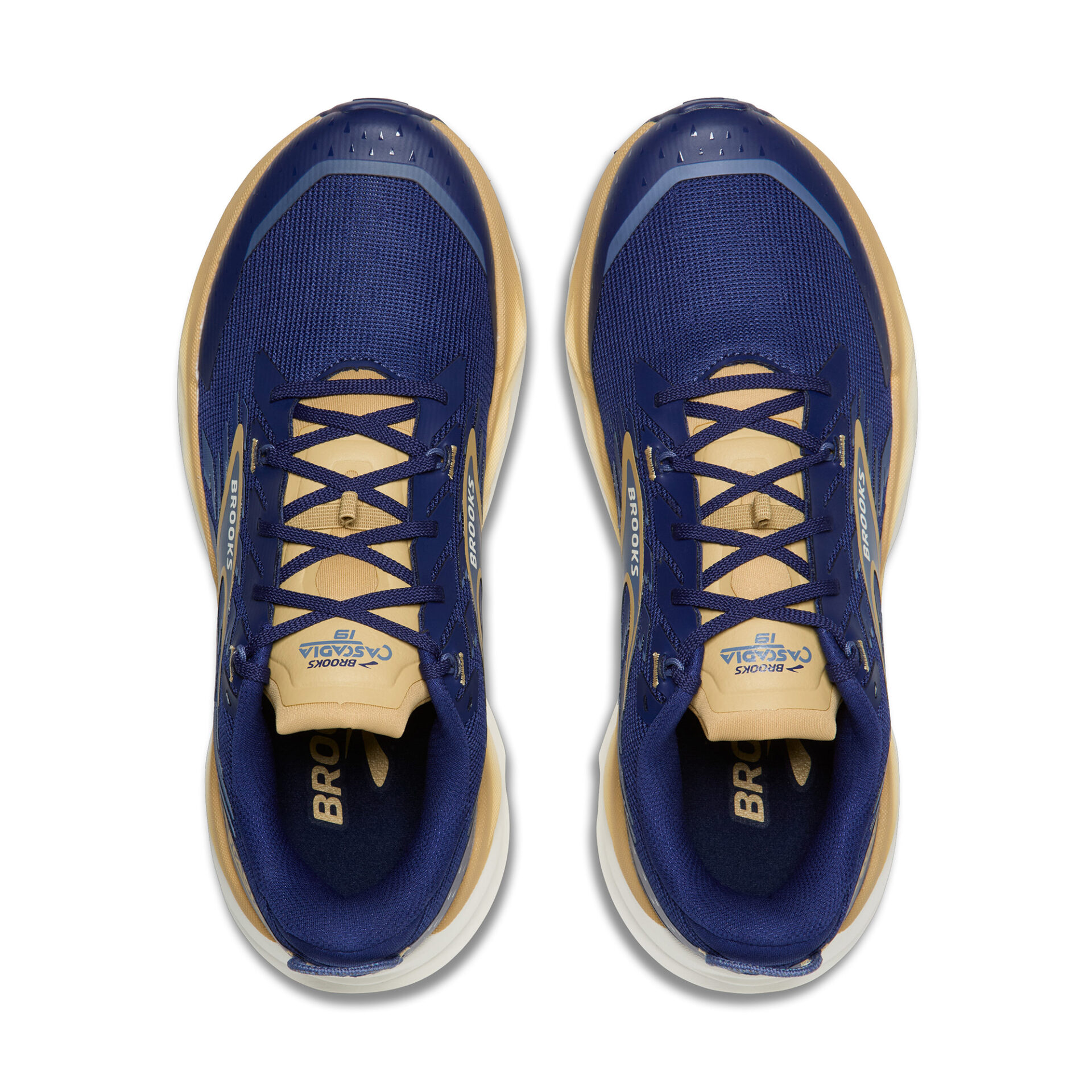 Brooks Men's Cascadia 19 - Beacon Blue/Starfish/Coconut - Image 5