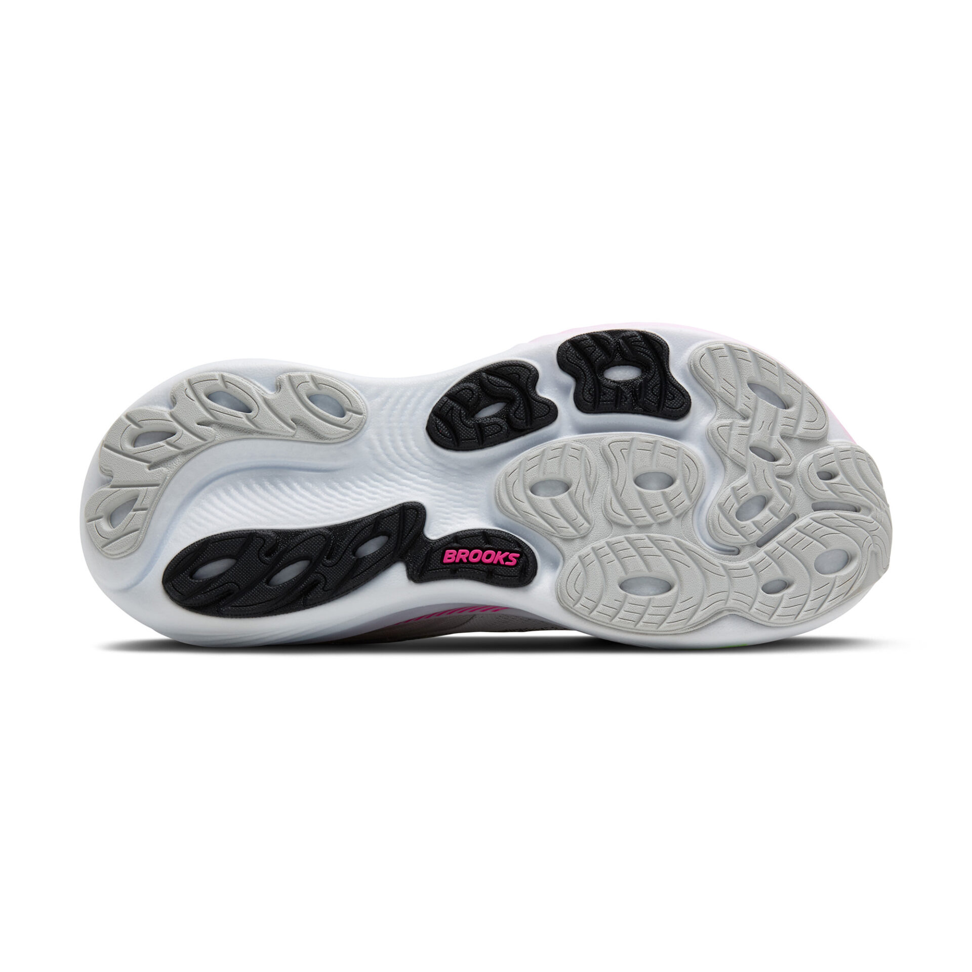 Brooks Women's Adrenaline GTS 25 (Wide D) - Oyster/Pink/Green - Image 6