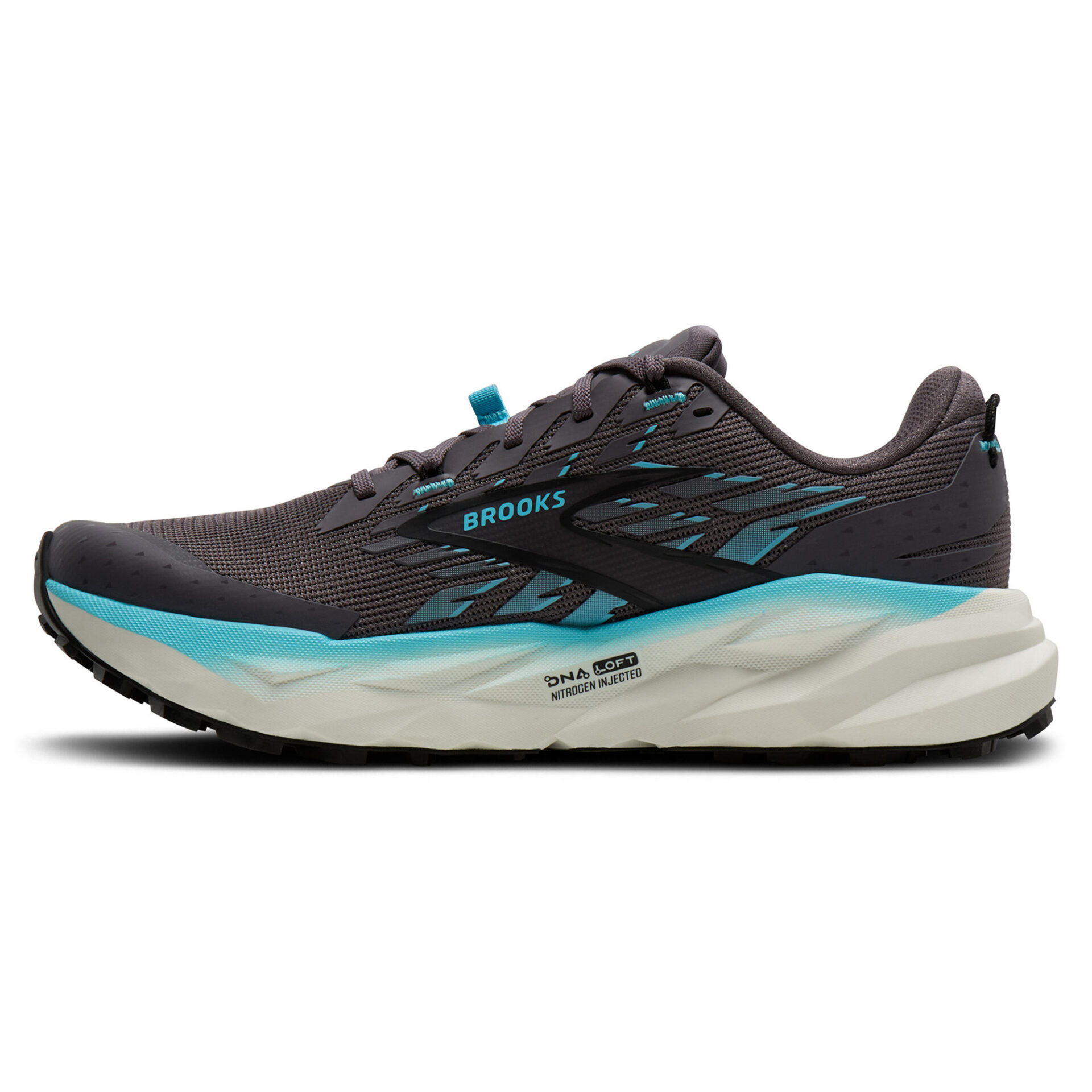 Brooks Women's Cascadia 19 - Rabbit/Black/Bluefish - Image 2