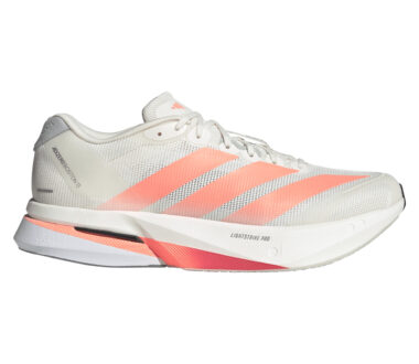 Adidas Men's Adizero Boston 13 - Off White/Lucid Orange/Grey