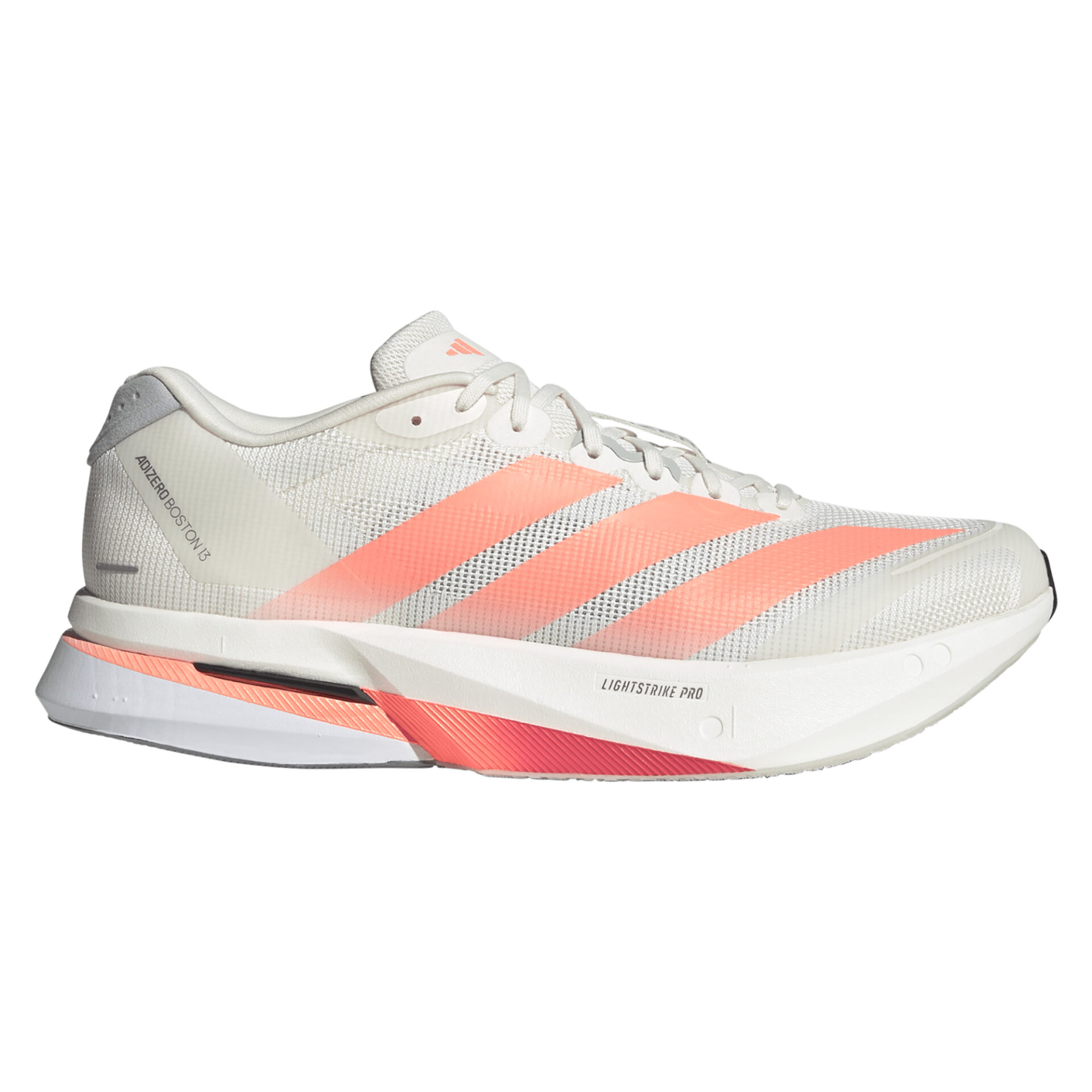 Adidas Men's Adizero Boston 13 - Off White/Lucid Orange/Grey