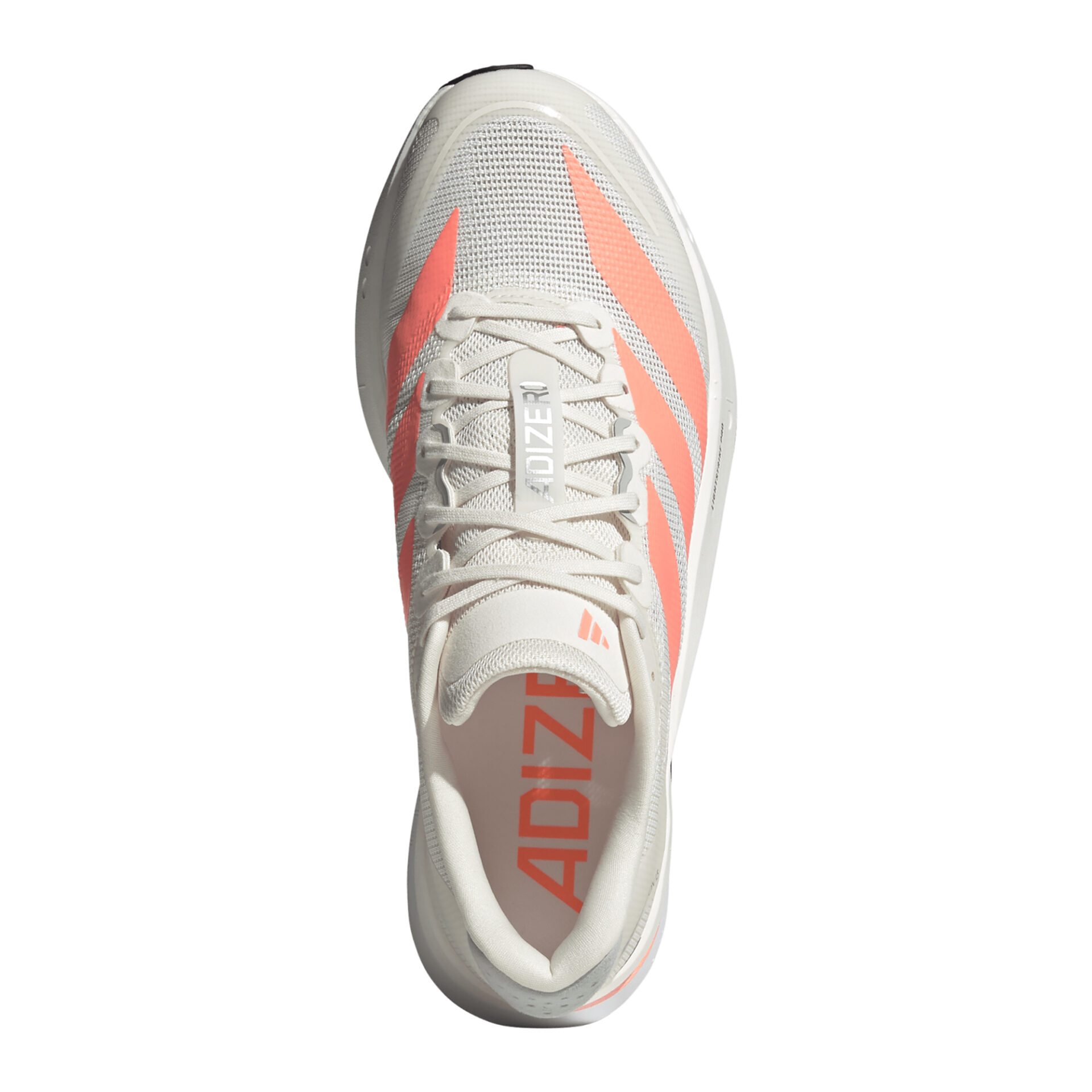 Adidas Men's Adizero Boston 13 - Off White/Lucid Orange/Grey - Image 5
