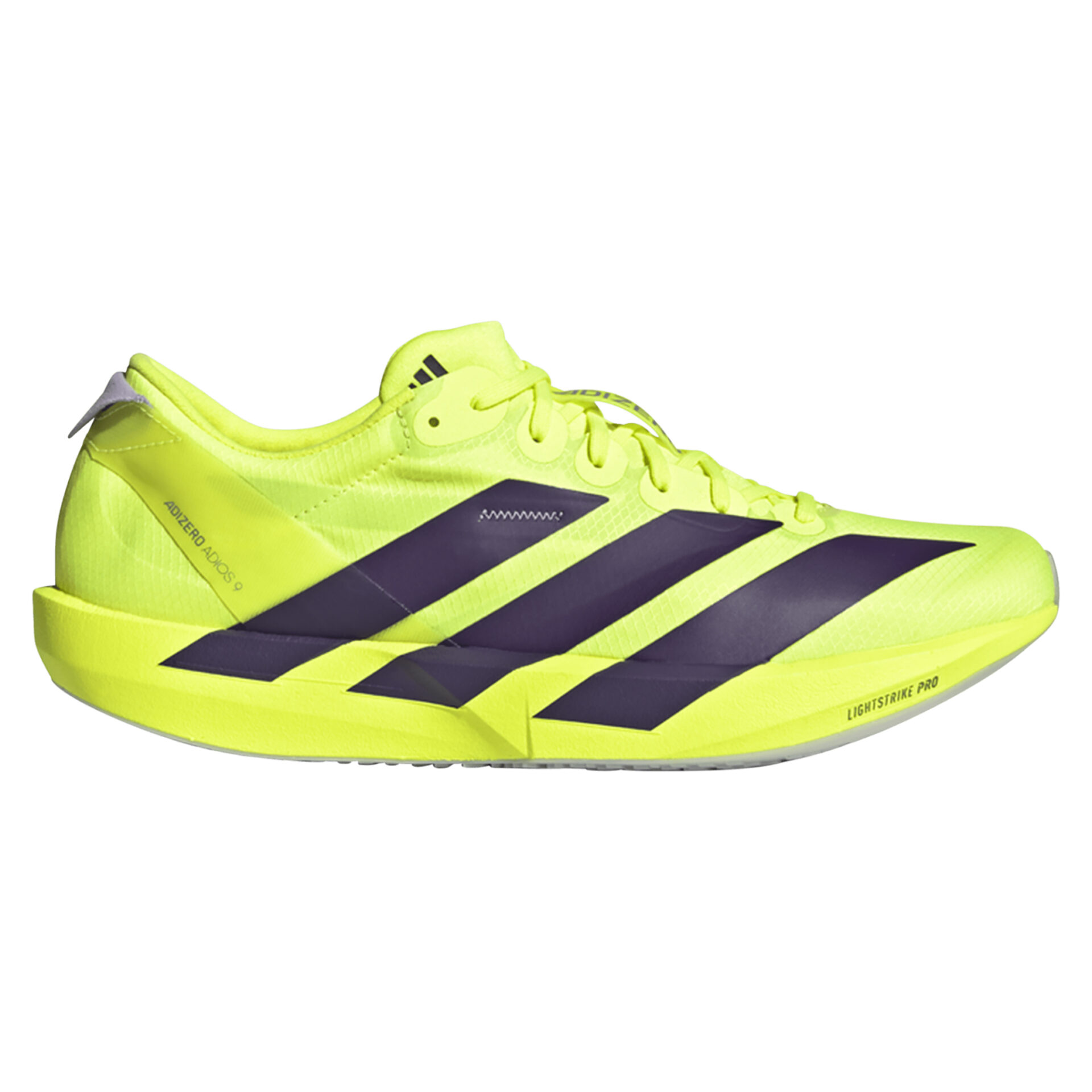Adidas Men's Adizero Adios 9 - Solar Yellow/Aurora Plum/Powder Plum