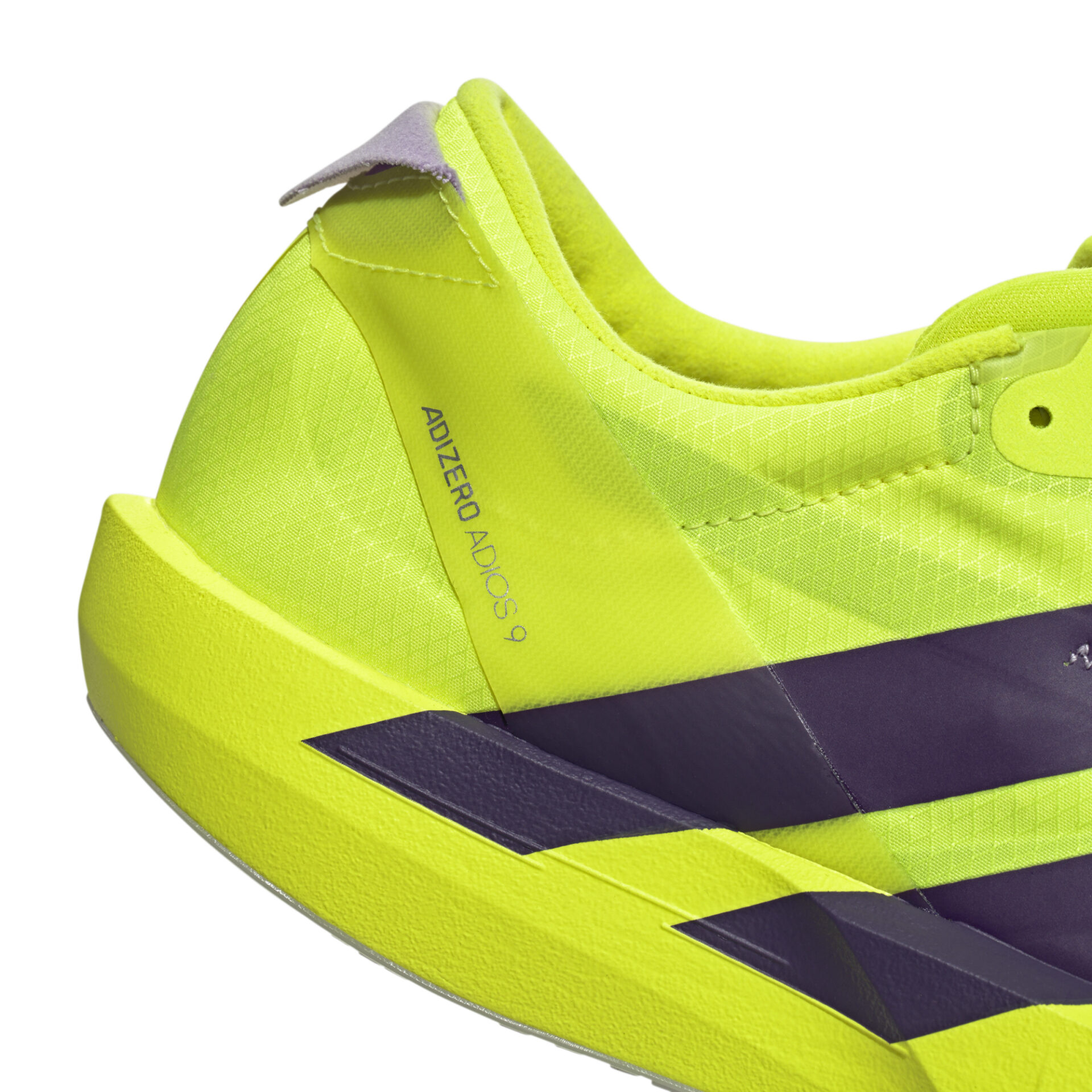 Adidas Men's Adizero Adios 9 - Solar Yellow/Aurora Plum/Powder Plum - Image 7