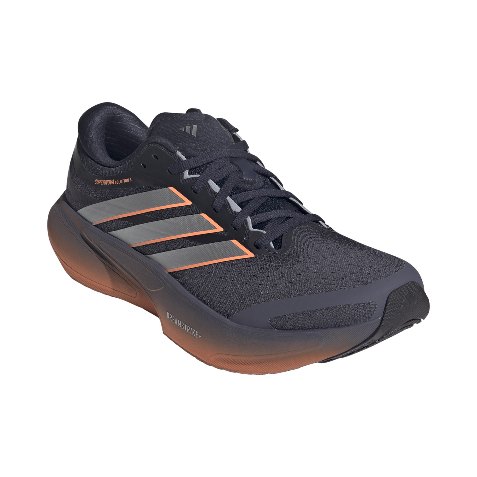 Adidas Men's Supernova Solution 3 - Aurora Onix/Silver Met./Lucid Orange - Image 3