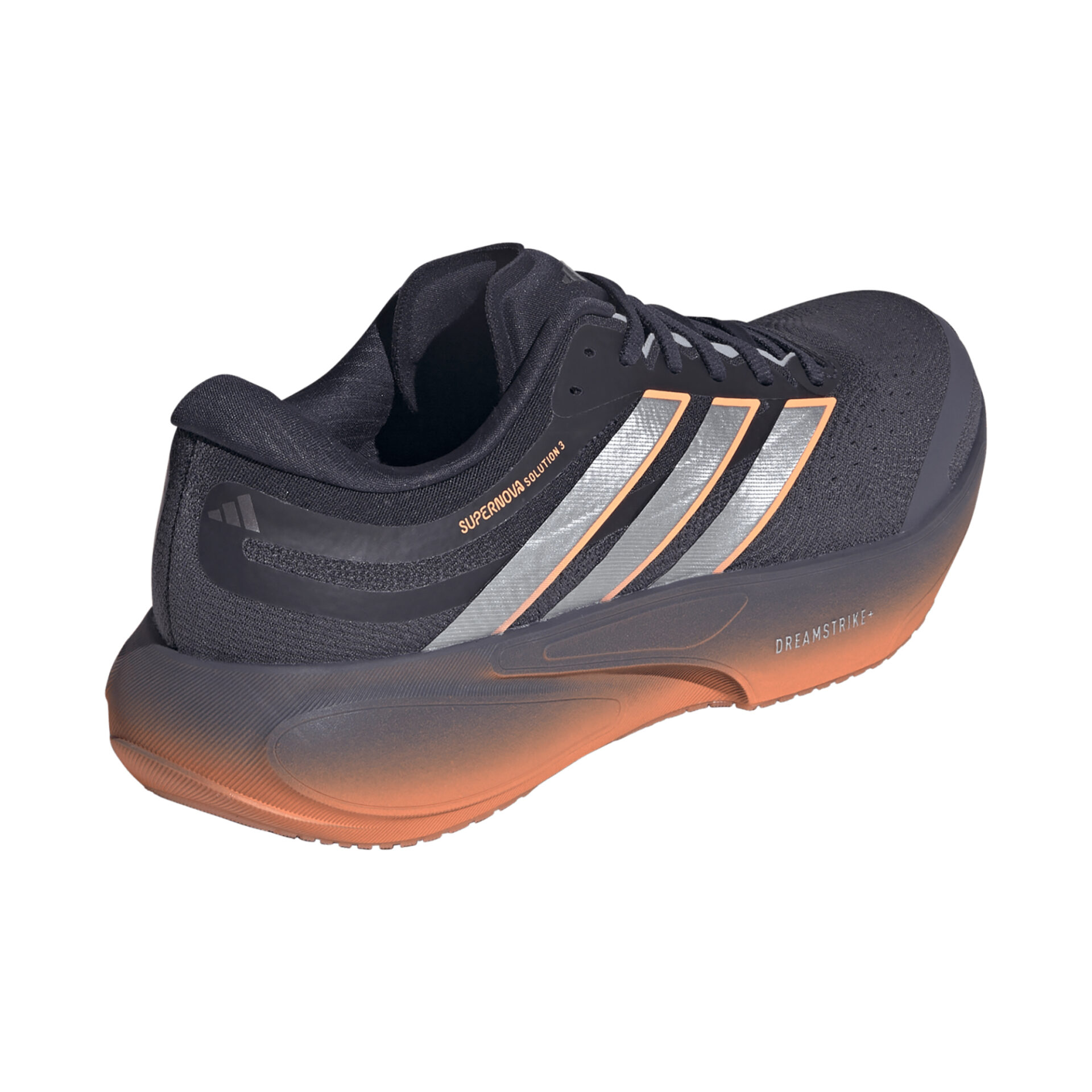 Adidas Men's Supernova Solution 3 - Aurora Onix/Silver Met./Lucid Orange - Image 4