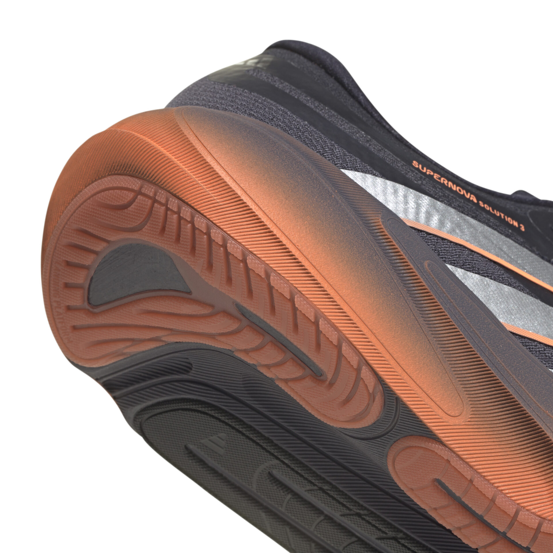 Adidas Men's Supernova Solution 3 - Aurora Onix/Silver Met./Lucid Orange - Image 8