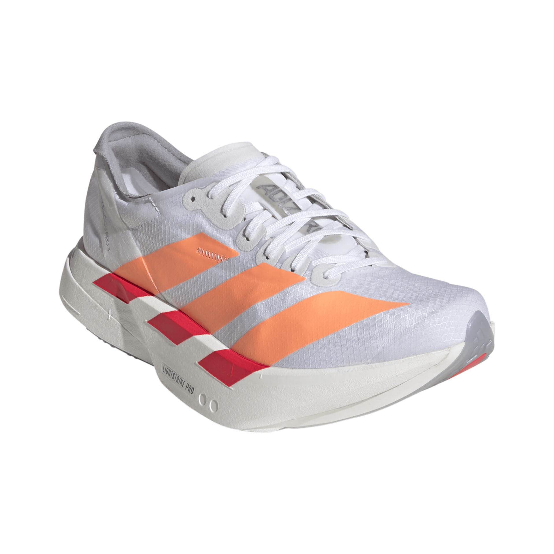 Adidas Women's Adizero Adios Pro 4 - Ftwr White/Beam Orange/Lucid Red - Image 3