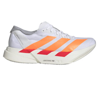 Adidas Men's Adizero Adios Pro 4 - Ftwr White/Lucid Orange/Lucid Red