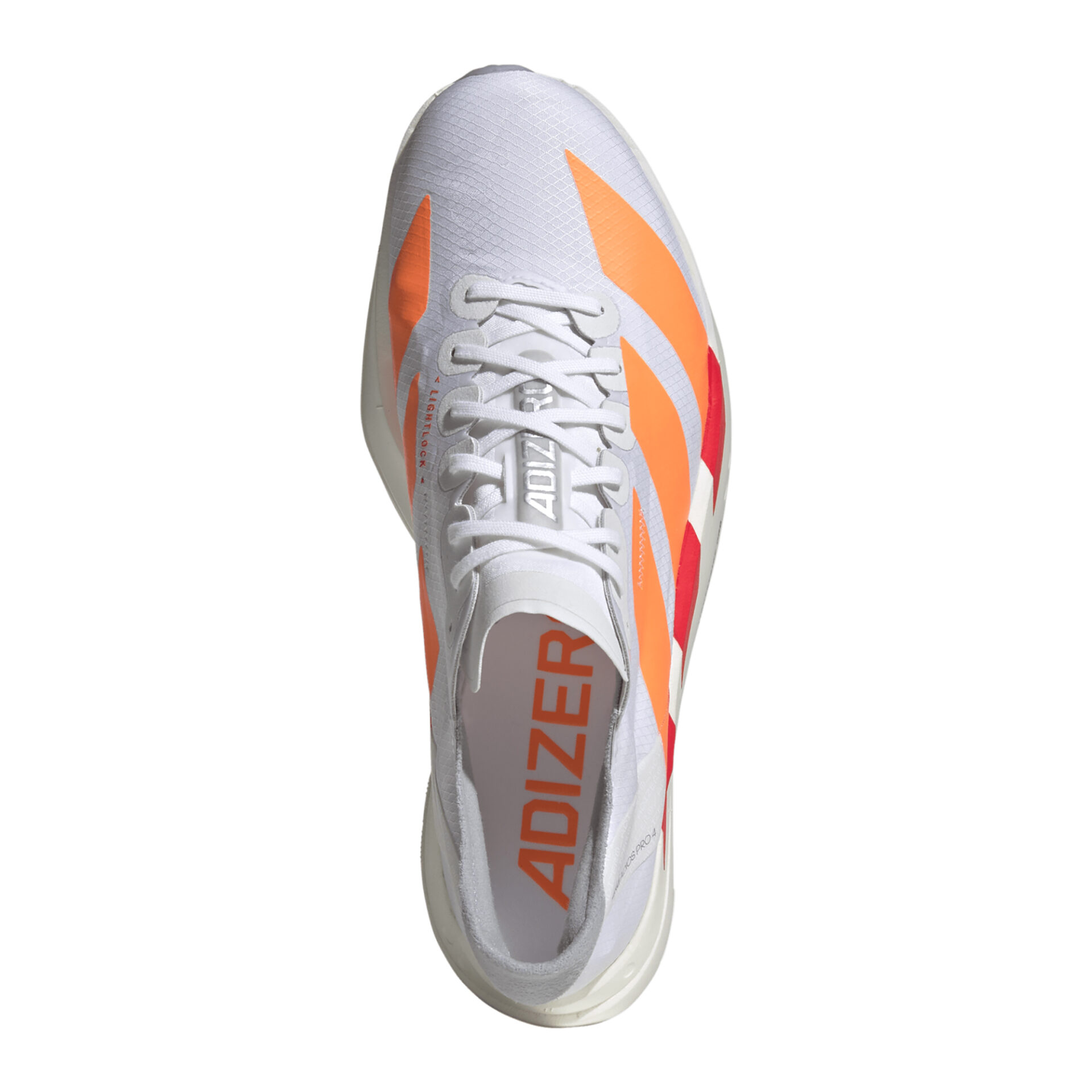 Adidas Men's Adizero Adios Pro 4 - Ftwr White/Lucid Orange/Lucid Red - Image 5
