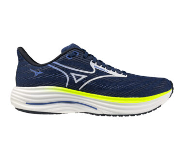 Mizuno Men's Wave Rider 29 - Estate Blue/White/Lightning Yellow