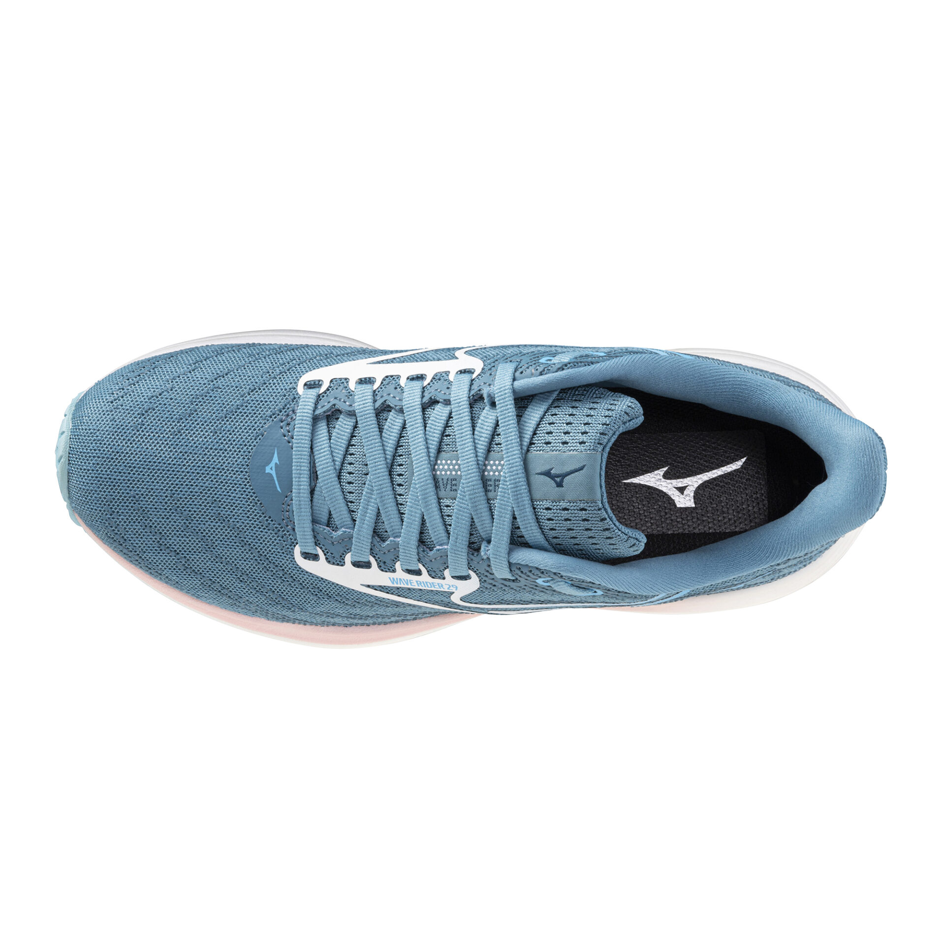 Mizuno Women's Wave Rider 29 - Larkspur/White/Pinkesque - Image 3