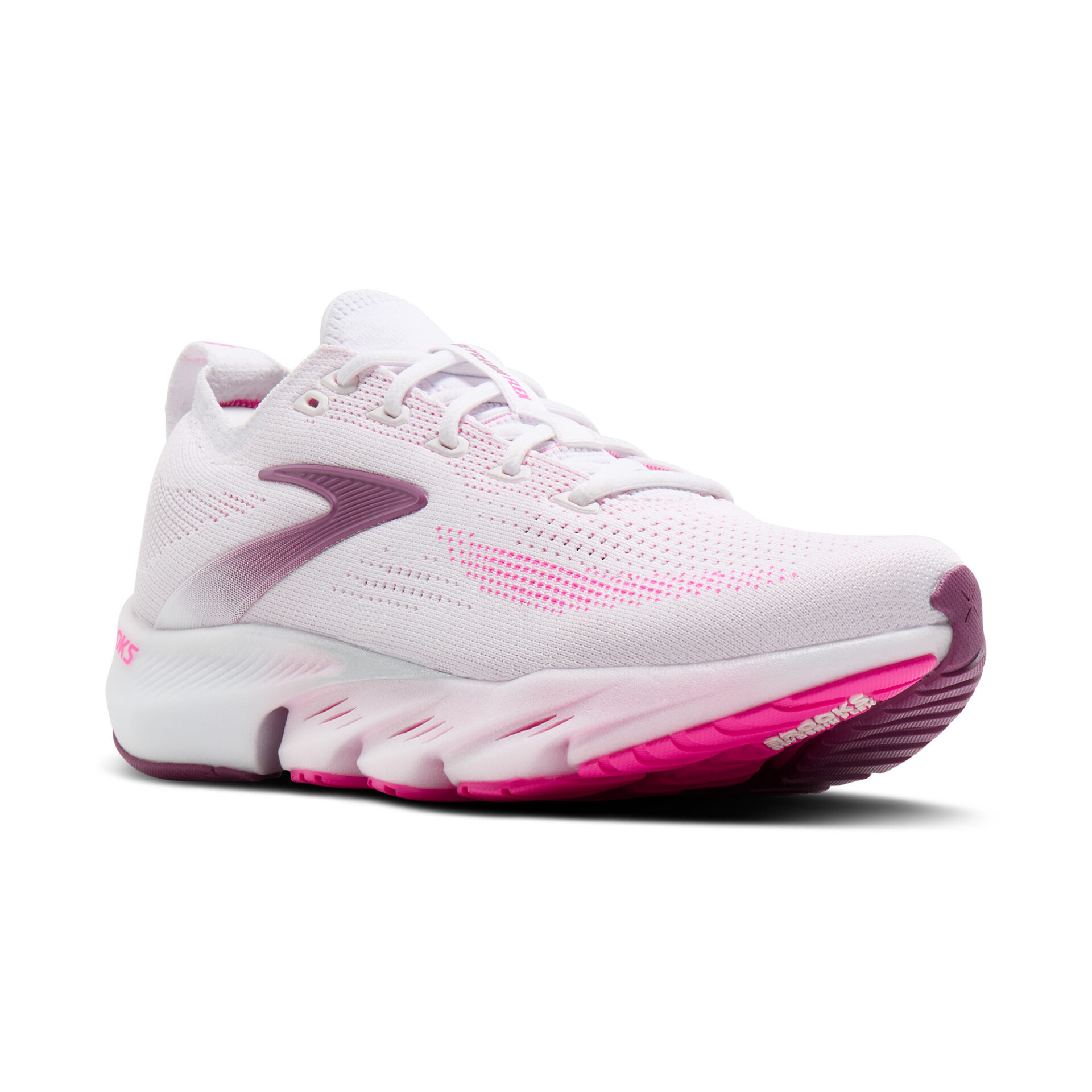 Brooks Women's Glycerin Flex - White/Cyber Pink/Argyle - Image 3