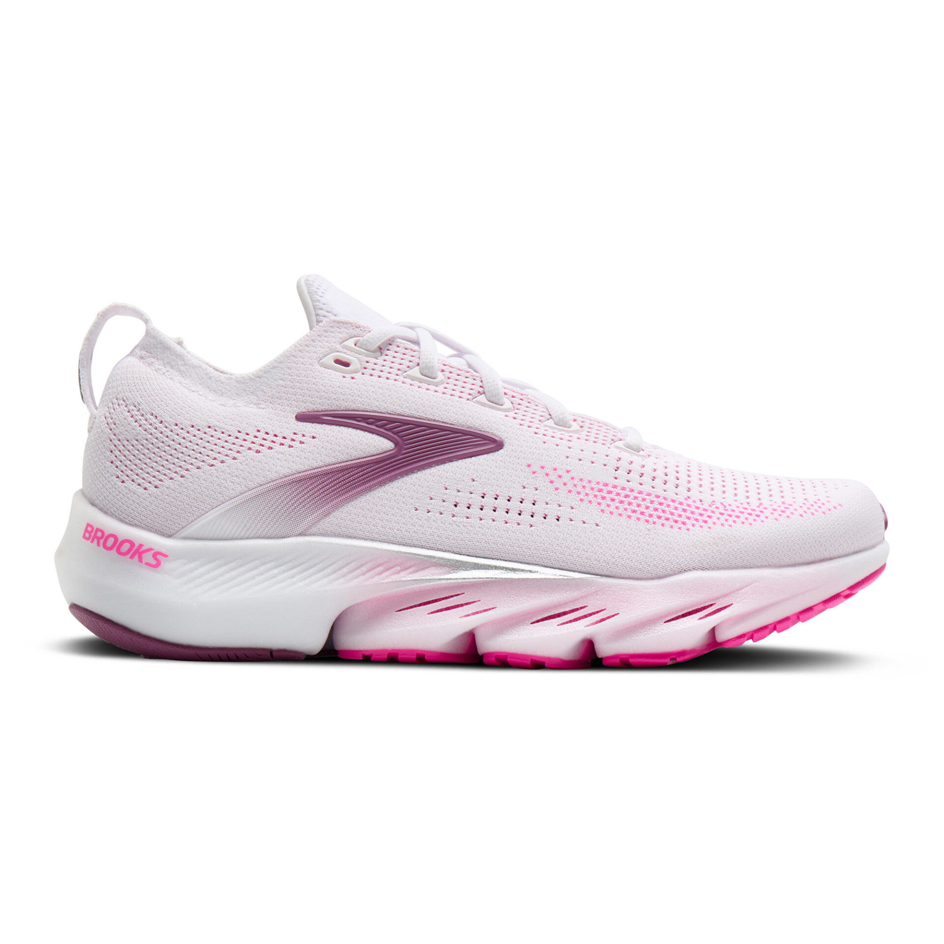 Brooks Women's Glycerin Flex - White/Cyber Pink/Argyle