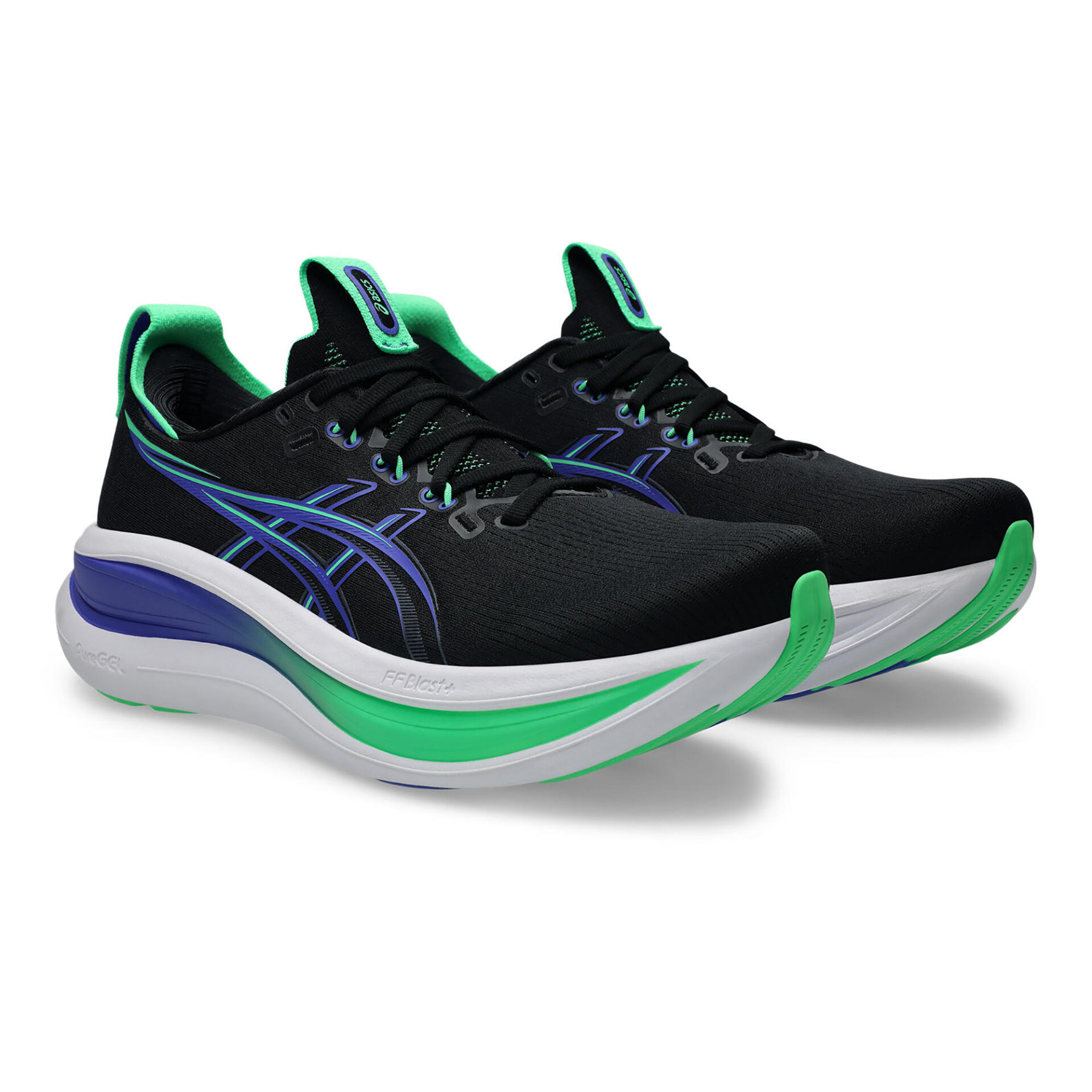 Asics Men's Gel-Nimbus 28 - Black/Cobalt Burst - Image 3