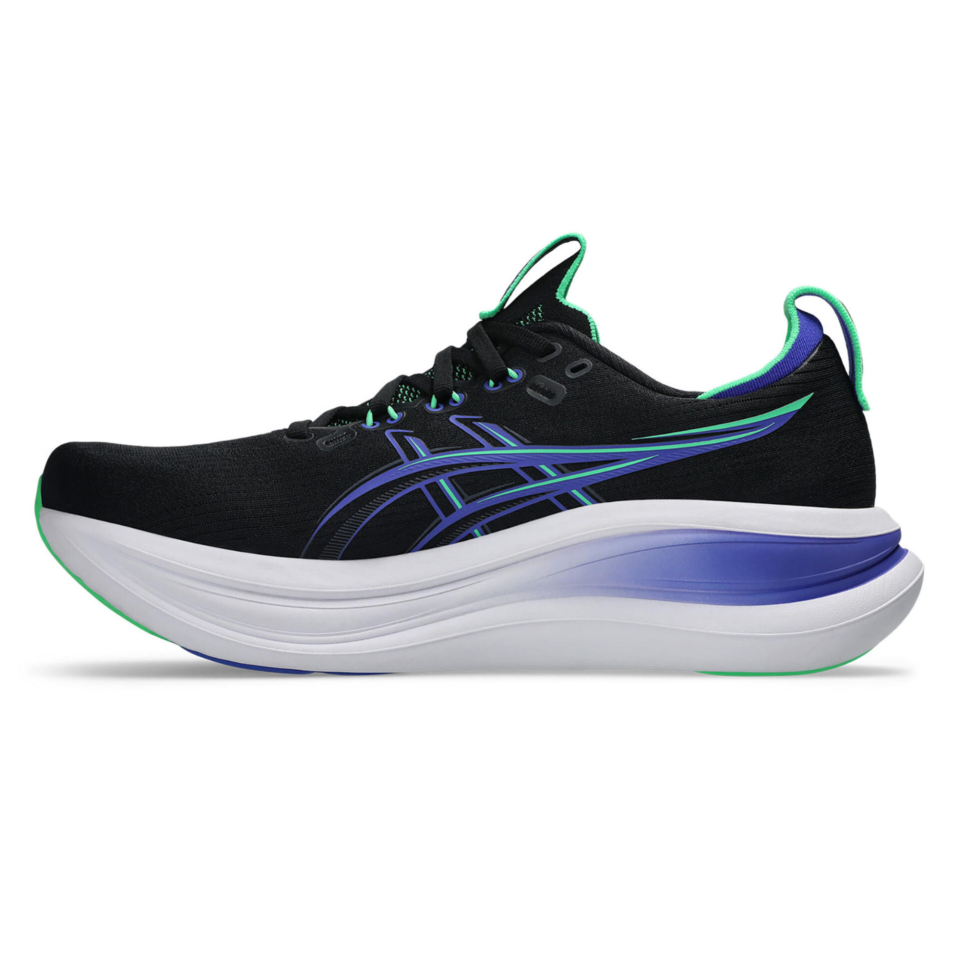 Asics Men's Gel-Nimbus 28 - Black/Cobalt Burst - Image 2