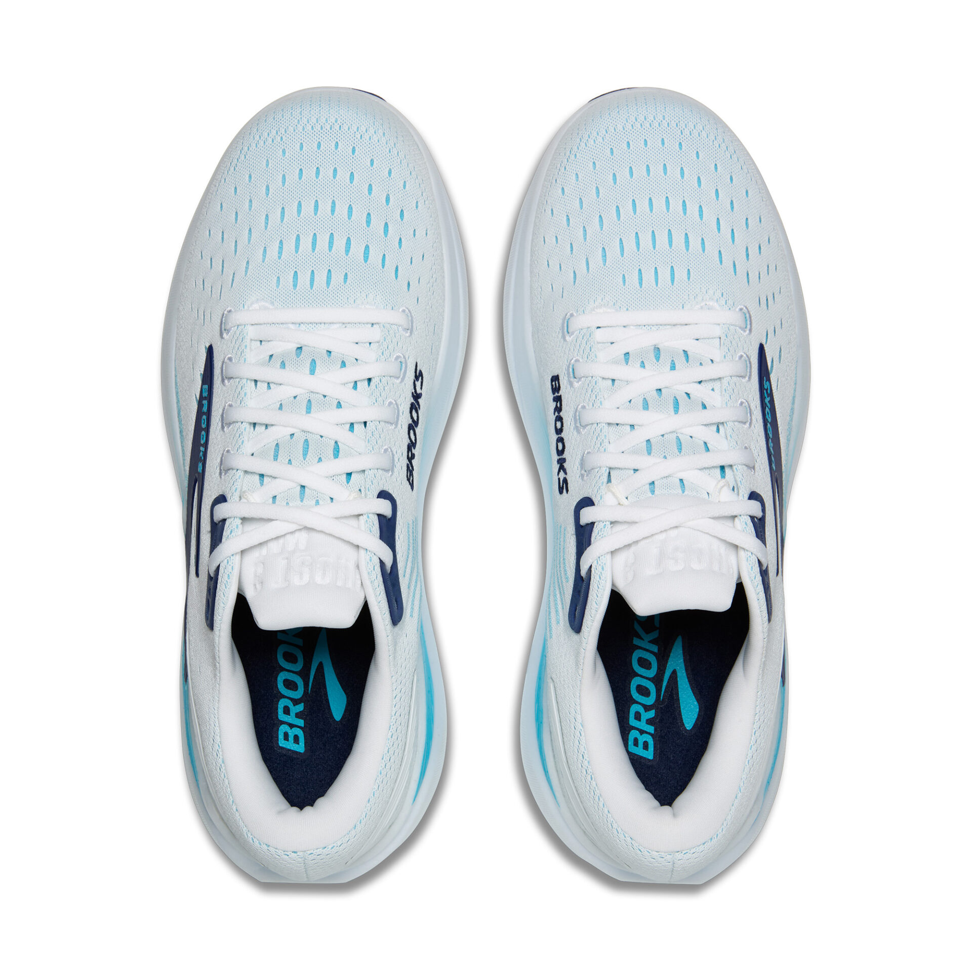 Brooks Men's Ghost Max 3 - Bright White/Beacon Blue/Teal - Image 5