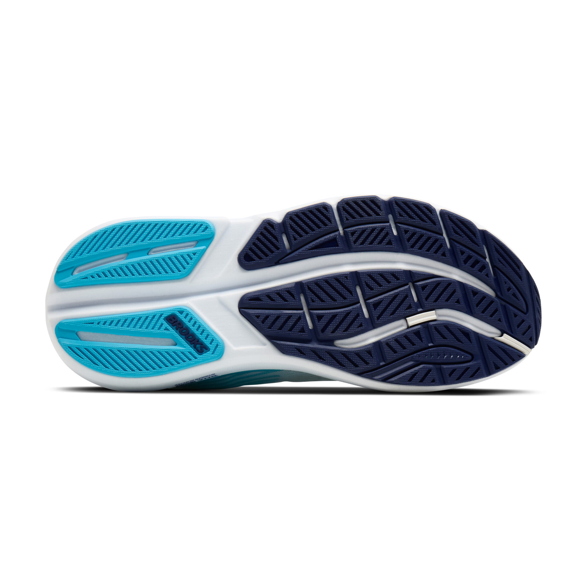 Brooks Men's Ghost Max 3 - Bright White/Beacon Blue/Teal - Image 6
