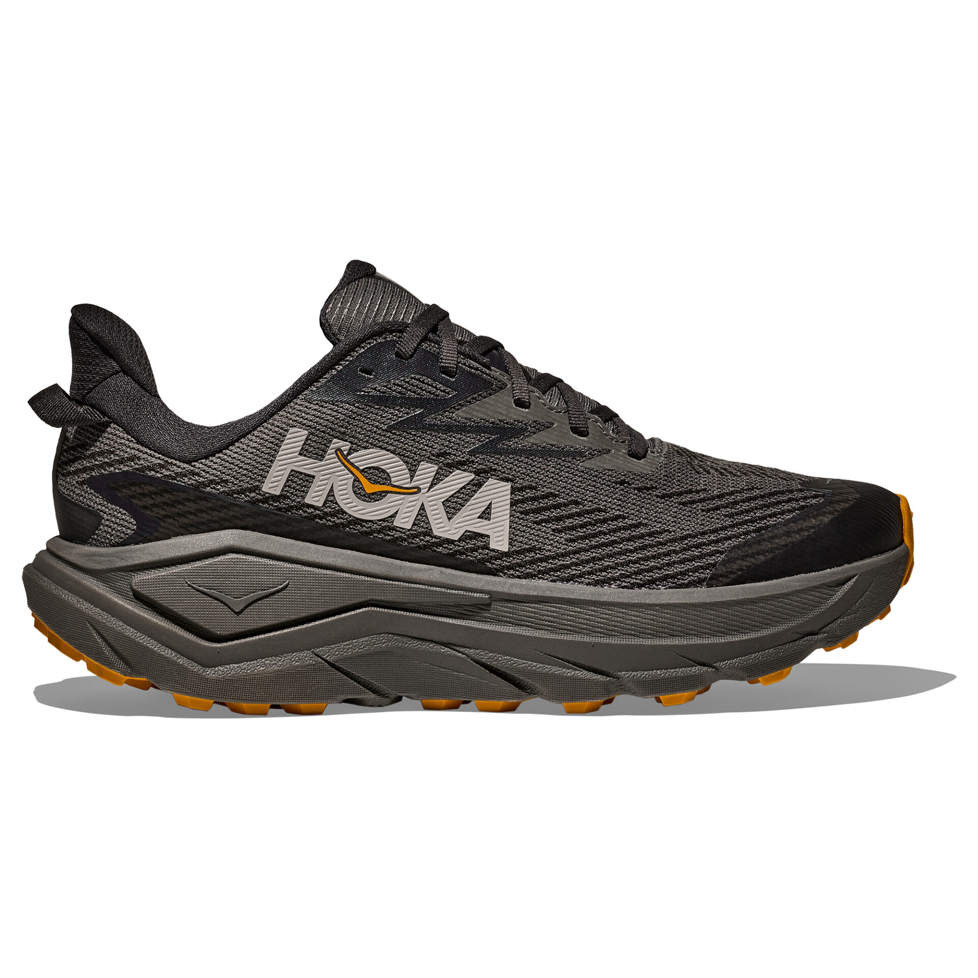 Hoka Men's Challenger 8 GTX - Asphalt Grey/Varsity Yellow