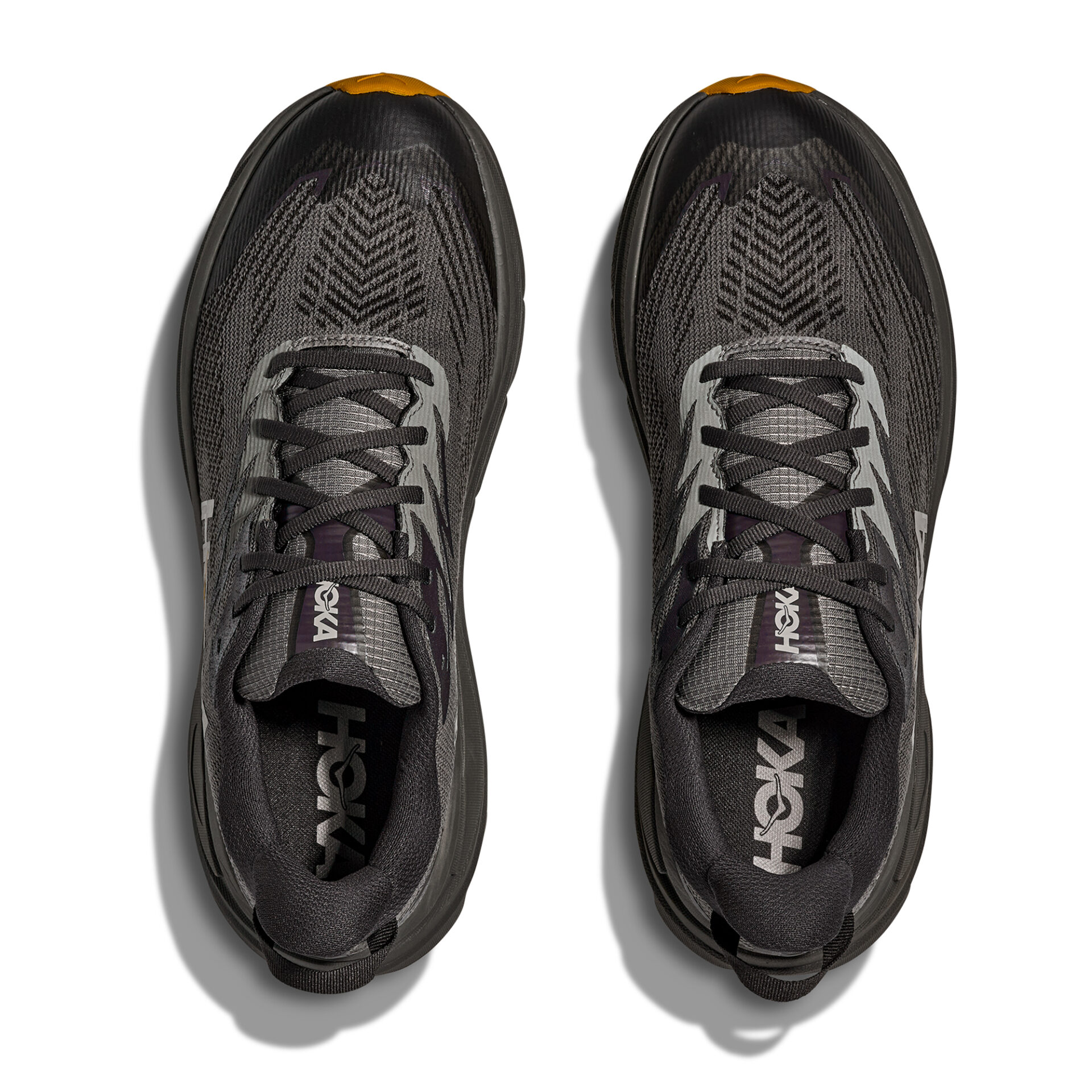 Hoka Men's Challenger 8 GTX - Asphalt Grey/Varsity Yellow - Image 6