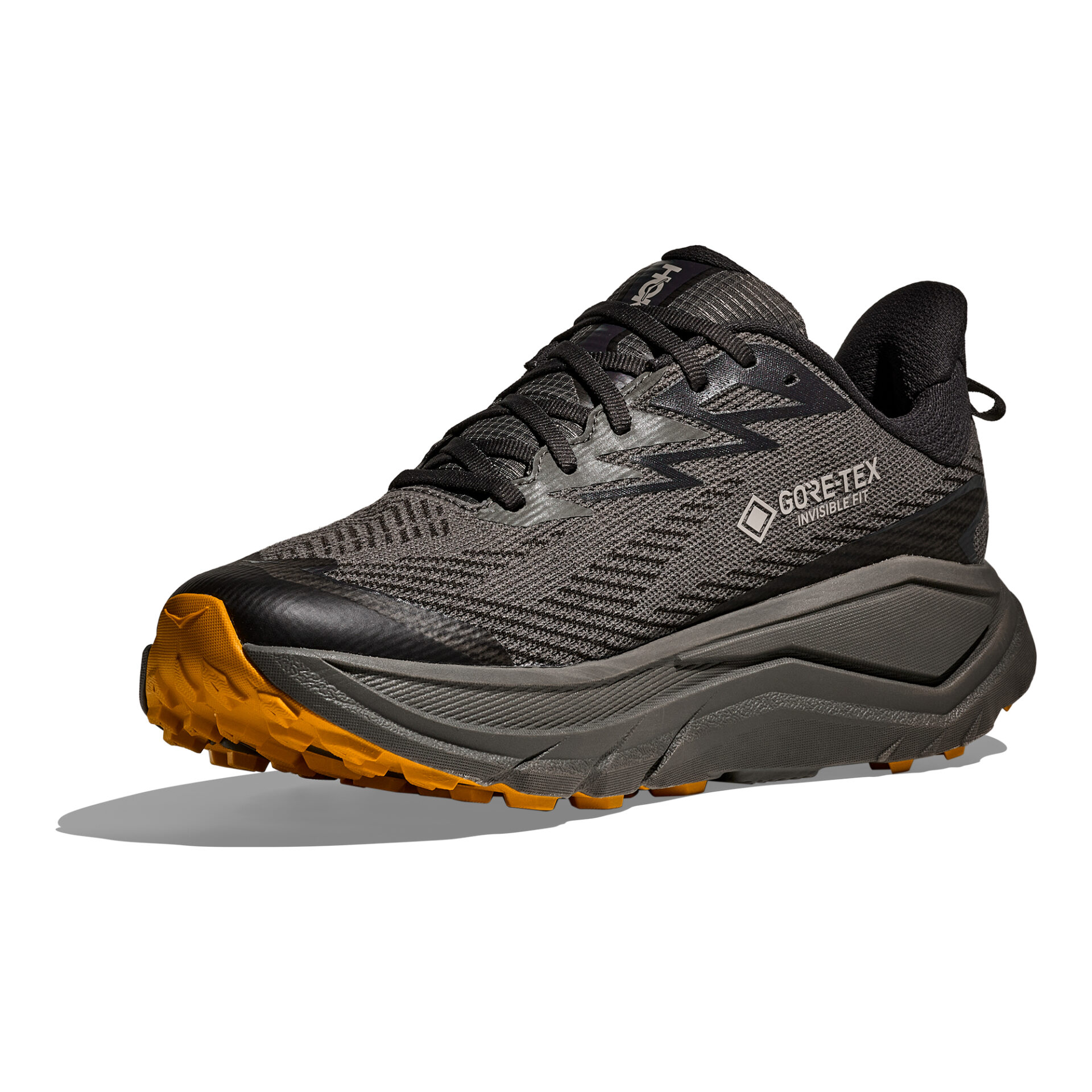 Hoka Men's Challenger 8 GTX - Asphalt Grey/Varsity Yellow - Image 4