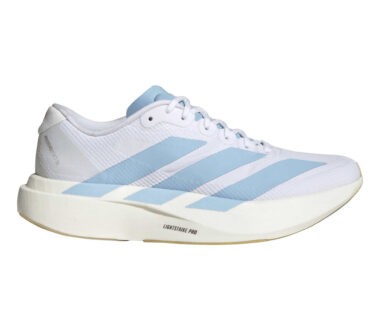 Adidas Women's Adizero Evo SL Woven - Ftwr White/Clear Blue/Matte Gold
