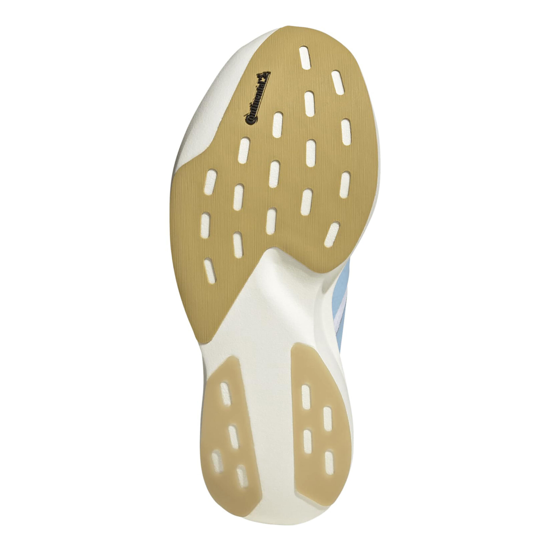 Adidas Women's Adizero Evo SL Woven - Ftwr White/Clear Blue/Matte Gold - Image 6