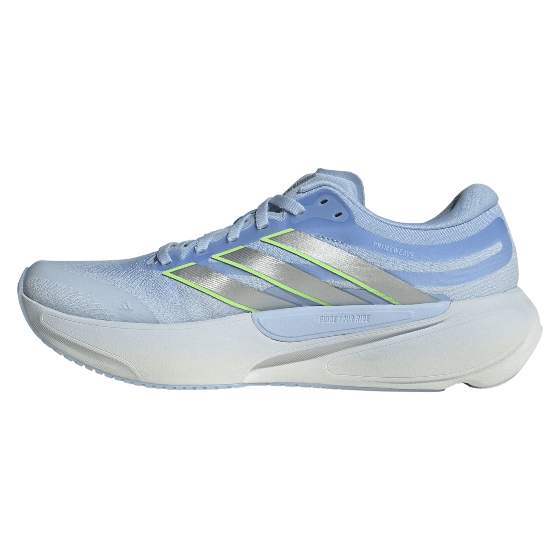 Adidas Women's Supernova Solution 3 - Crystal Sky/Silver Met./Lime Burst - Image 2