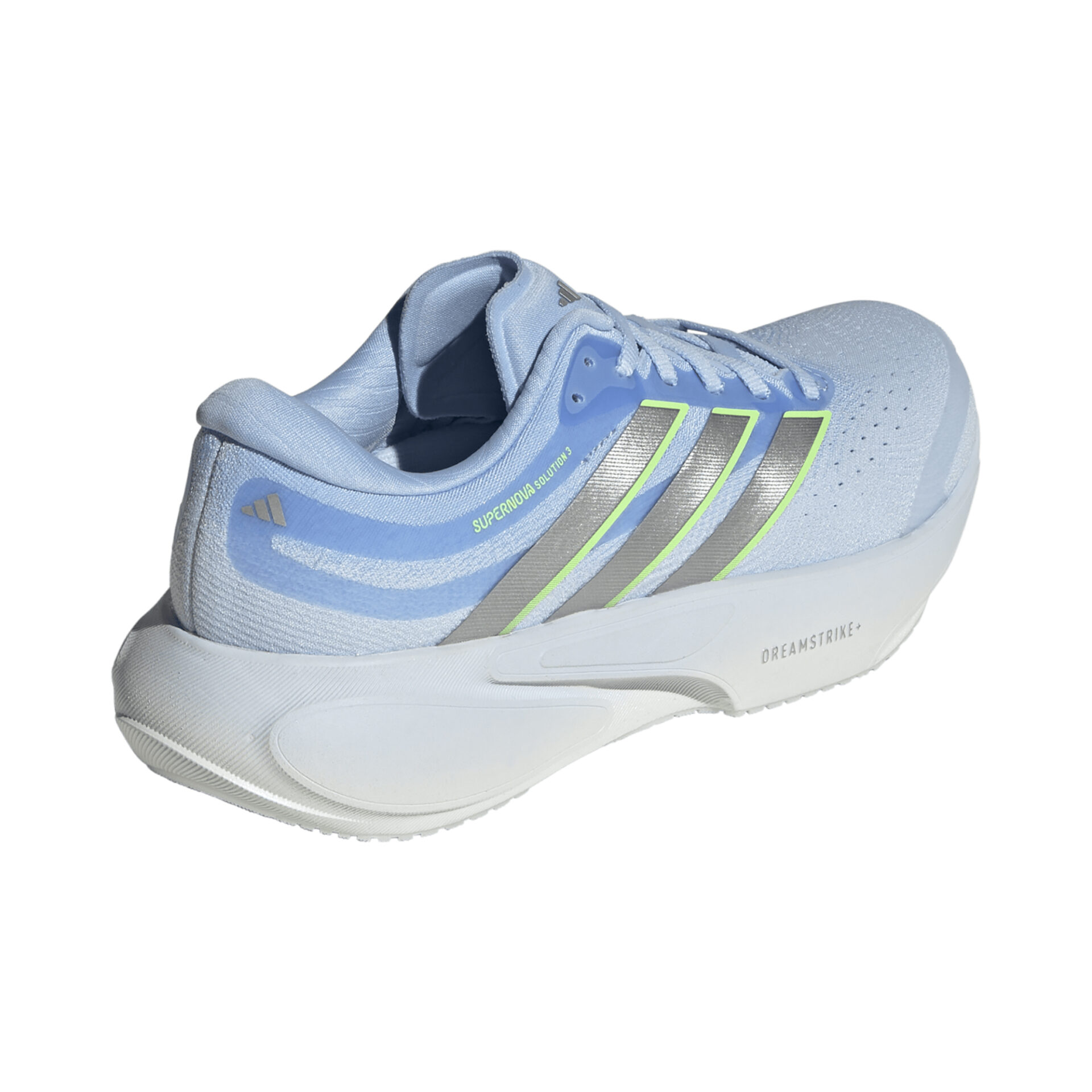 Adidas Women's Supernova Solution 3 - Crystal Sky/Silver Met./Lime Burst - Image 4