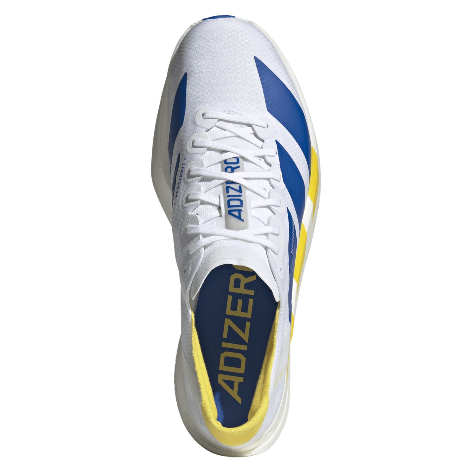 Adidas Men's Adizero Adios Pro 4 - Ftwr White/Blue/Yellow - Image 5