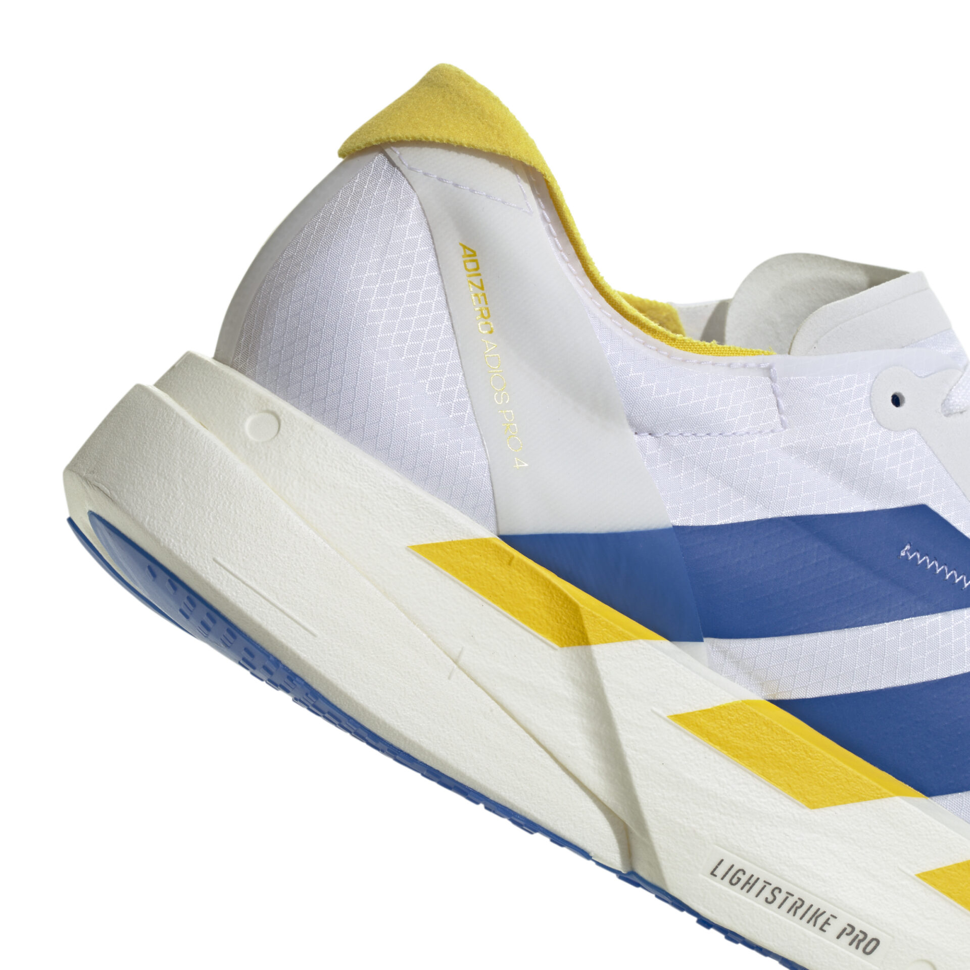 Adidas Men's Adizero Adios Pro 4 - Ftwr White/Blue/Yellow - Image 8