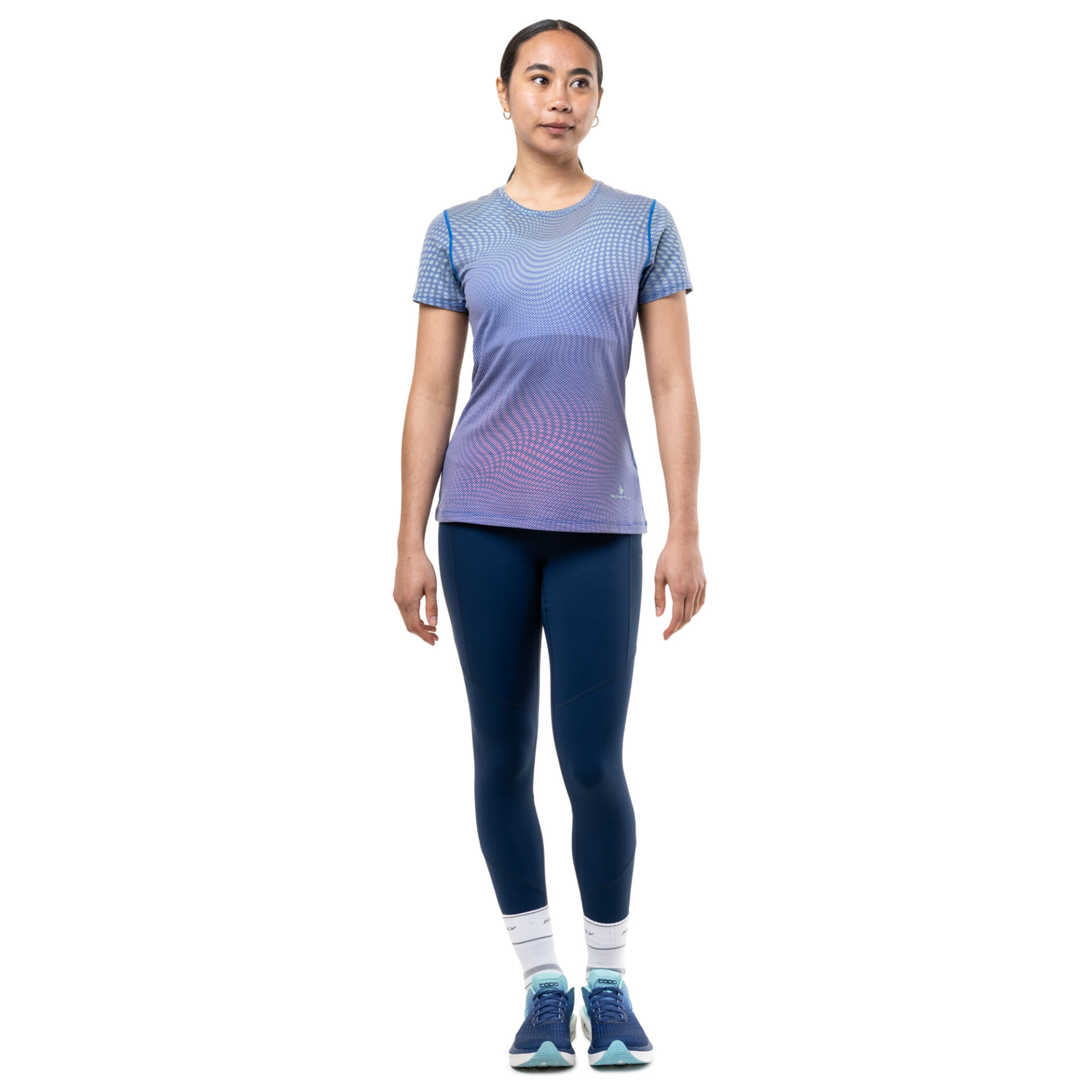 Ronhill Women's Tech Golden Hour Tee - ClassicBlue/Refraction