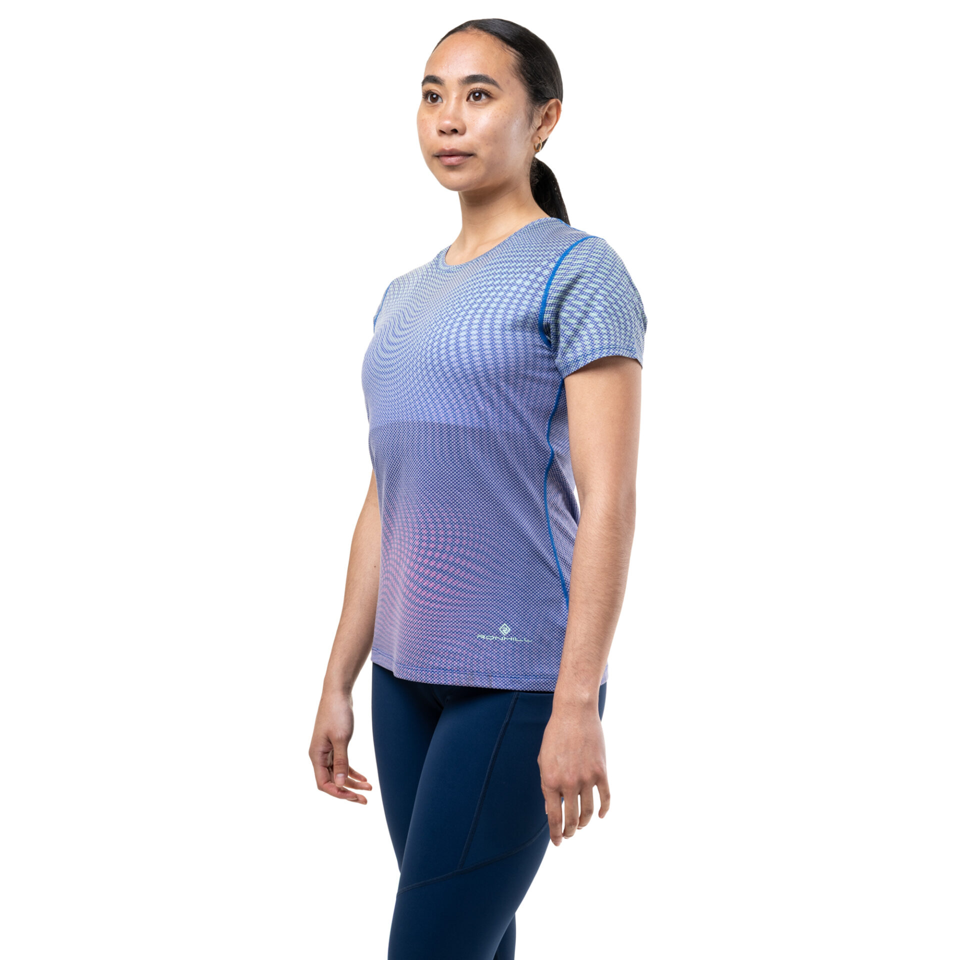 Ronhill Women's Tech Golden Hour Tee - ClassicBlue/Refraction - Image 2