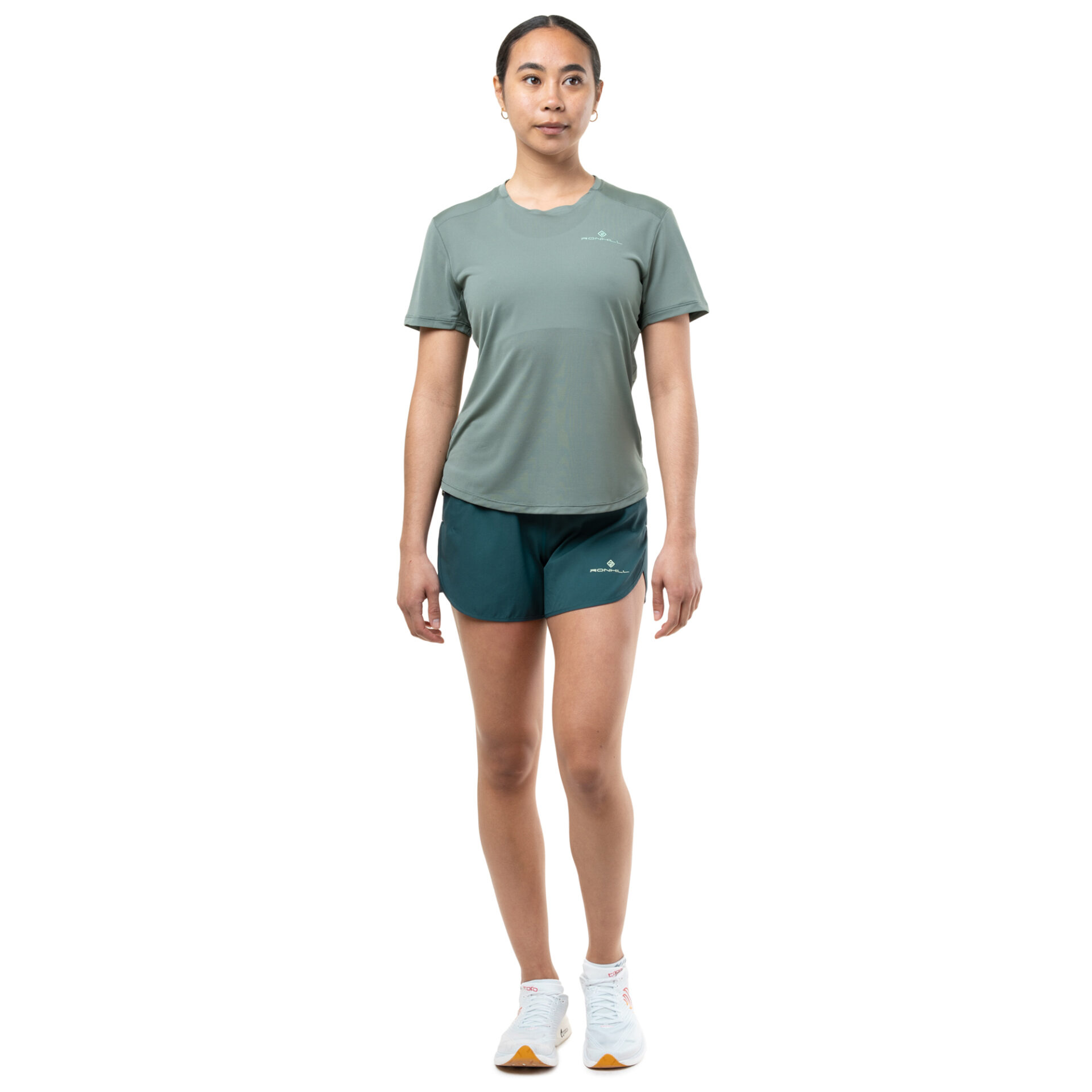 Ronhill Women's Tech 4.5in Short - Evening Haze/Seafoam - Image 3
