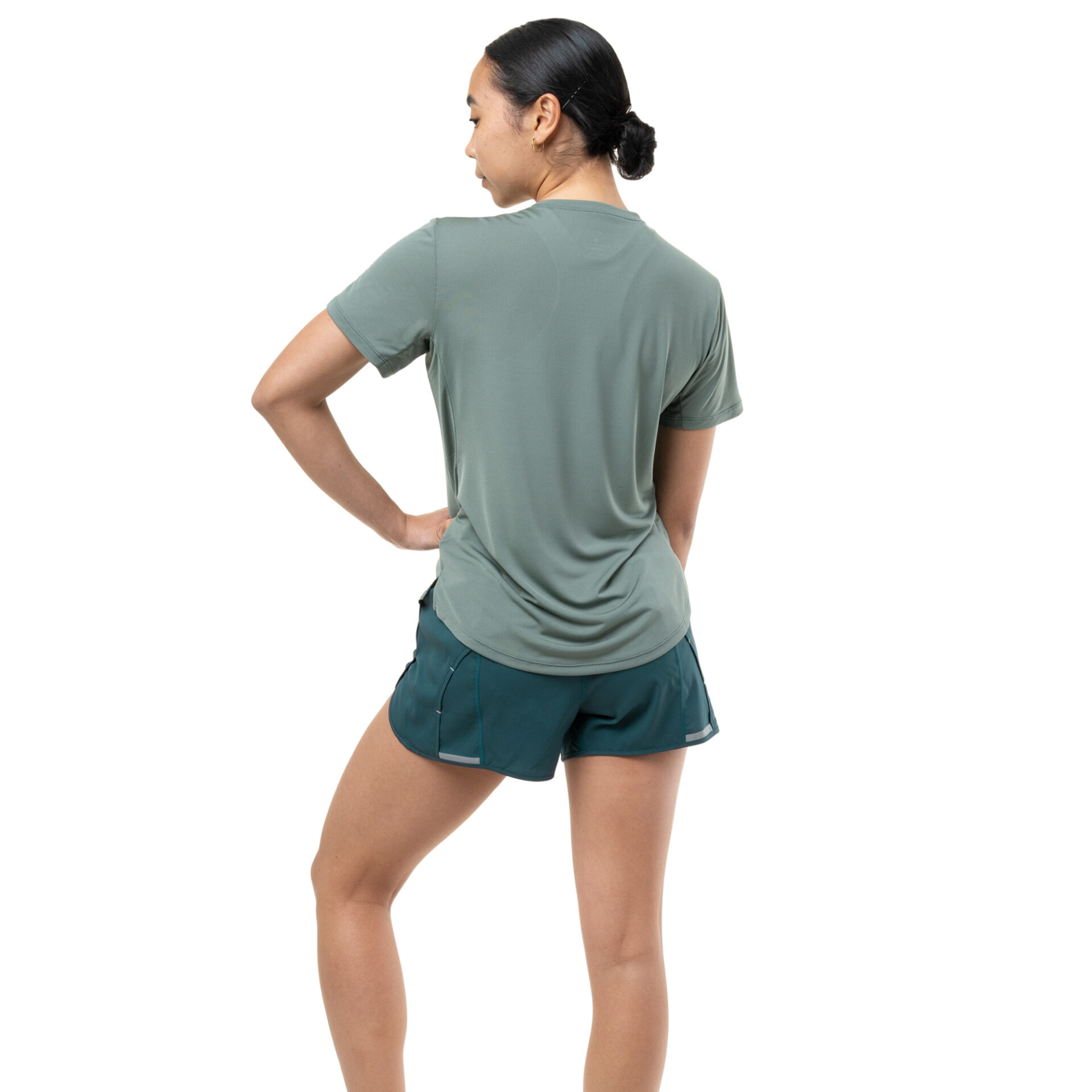 Ronhill Women's Tech 4.5in Short - Evening Haze/Seafoam - Image 7