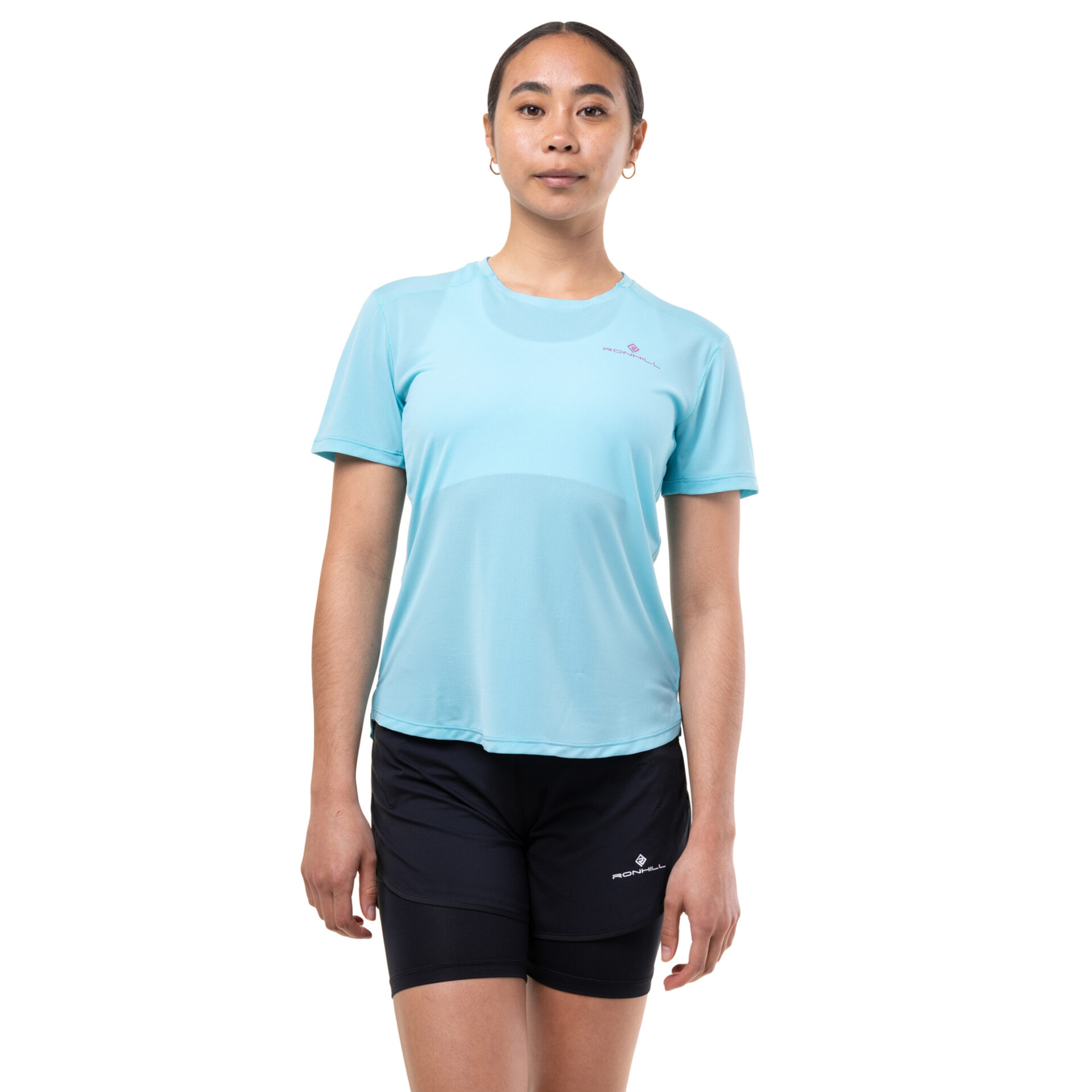 Ronhill Women's Tech Short Sleeve Tee - Larimar/Exuberance