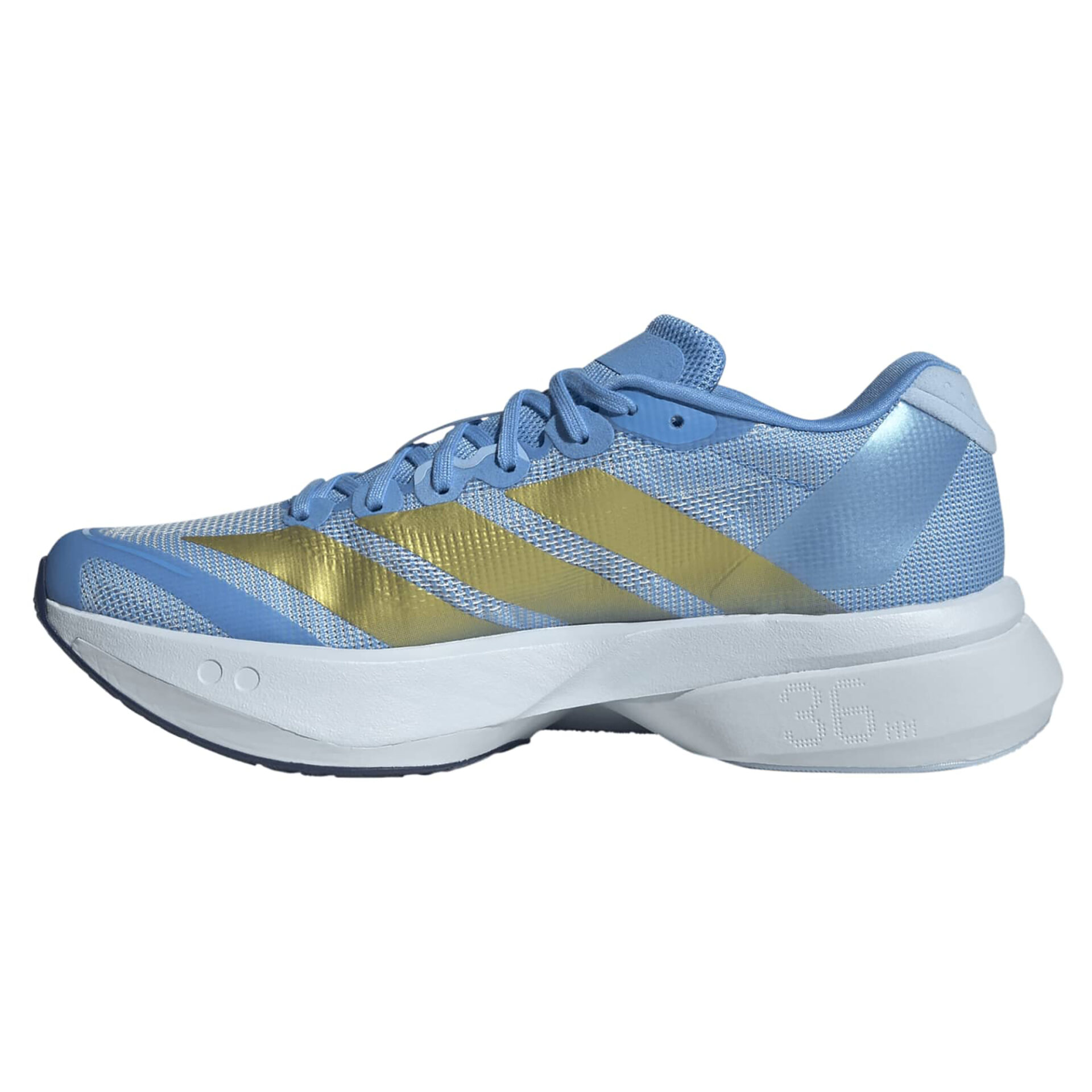 Adidas Women's Adizero Boston 13 - Blue Burst/Gold Met./Glow Blue - Image 2
