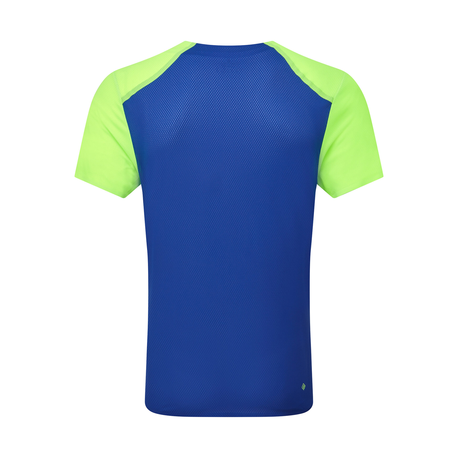 Ronhill Men's Tech Race S/S Tee - Fluo Green/Dark Cobalt - Image 2