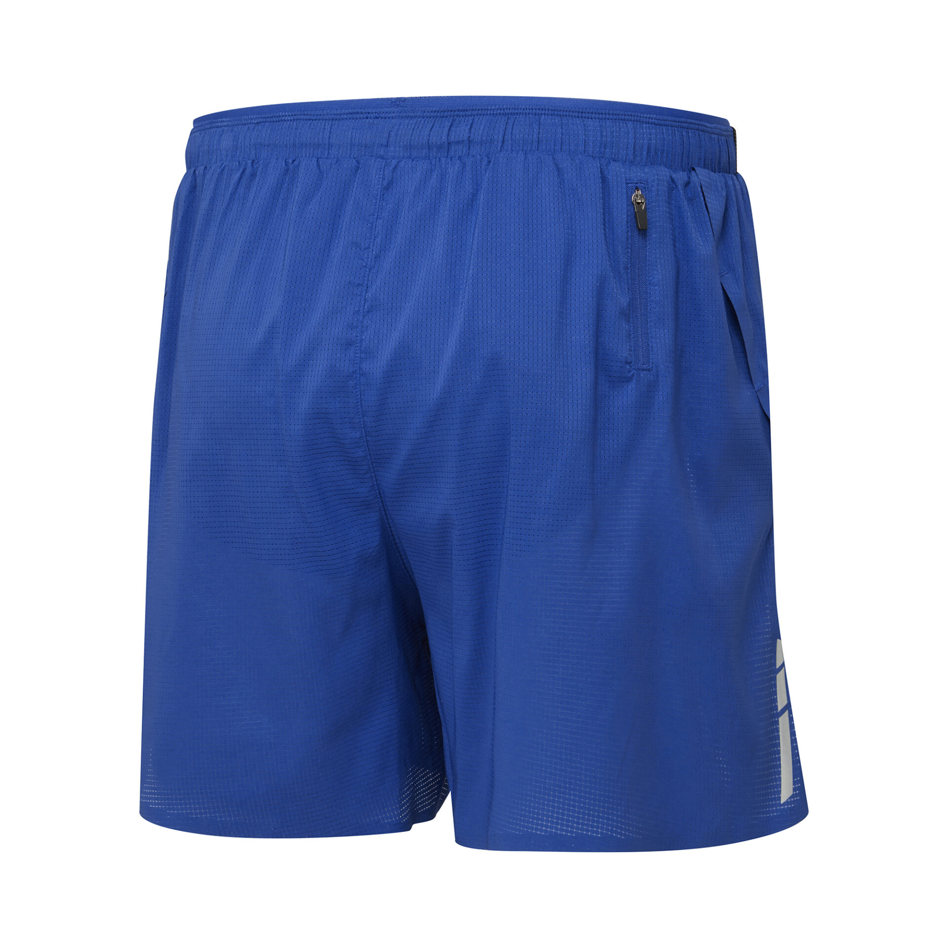 Ronhill Men's Tech Race 5" Short - Dark Cobalt/Fluo Green - Image 2
