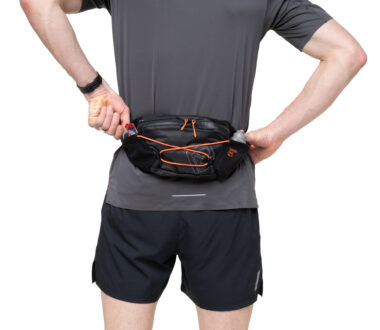 Ronhill Speed 180 Waist Belt - Black/Ronhill Red