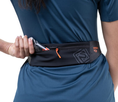 Ronhill Speed 90 Waist Belt - Black/Ronhill Red