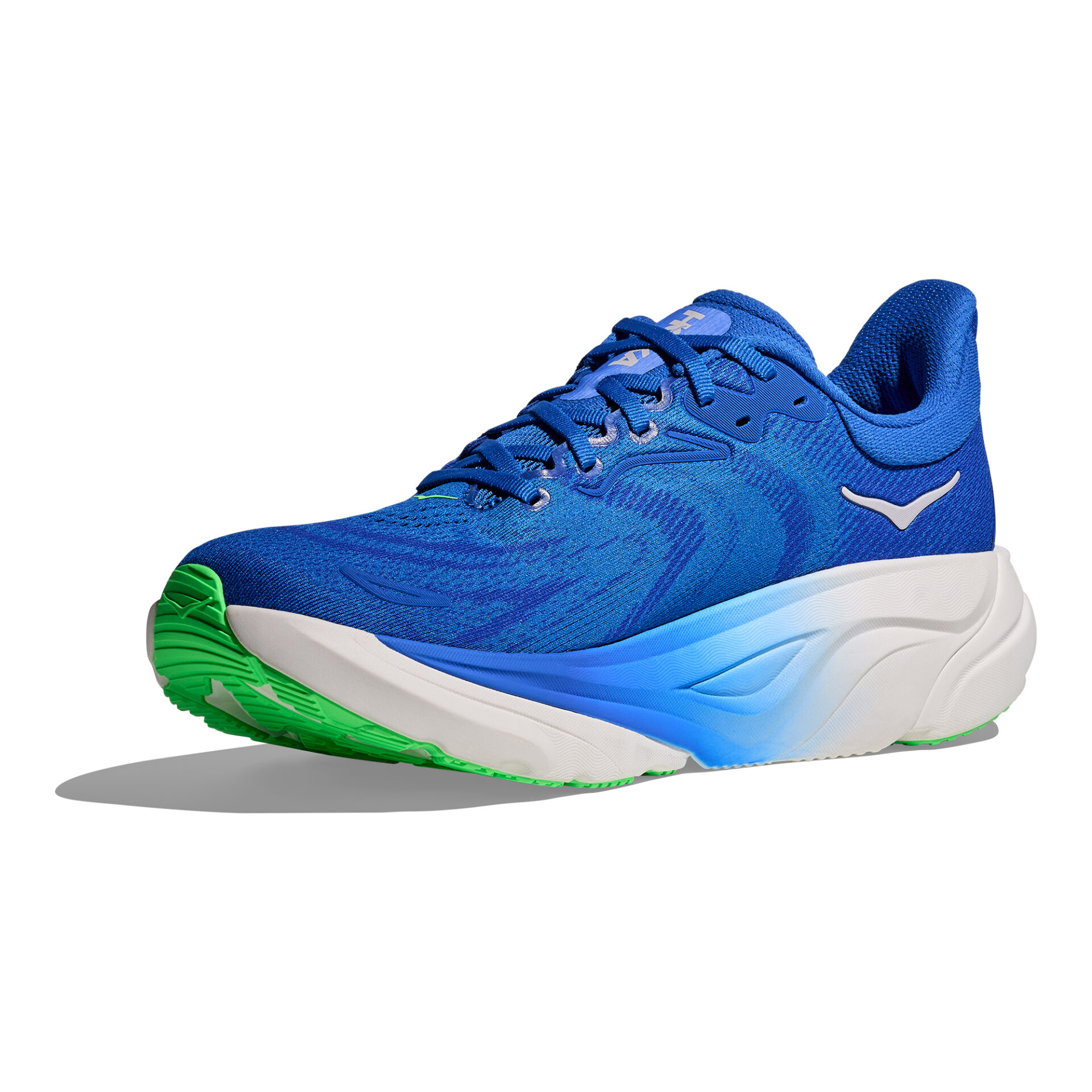Hoka Men's Arahi 8 - Cobalt Blue/Neon Green - Image 4