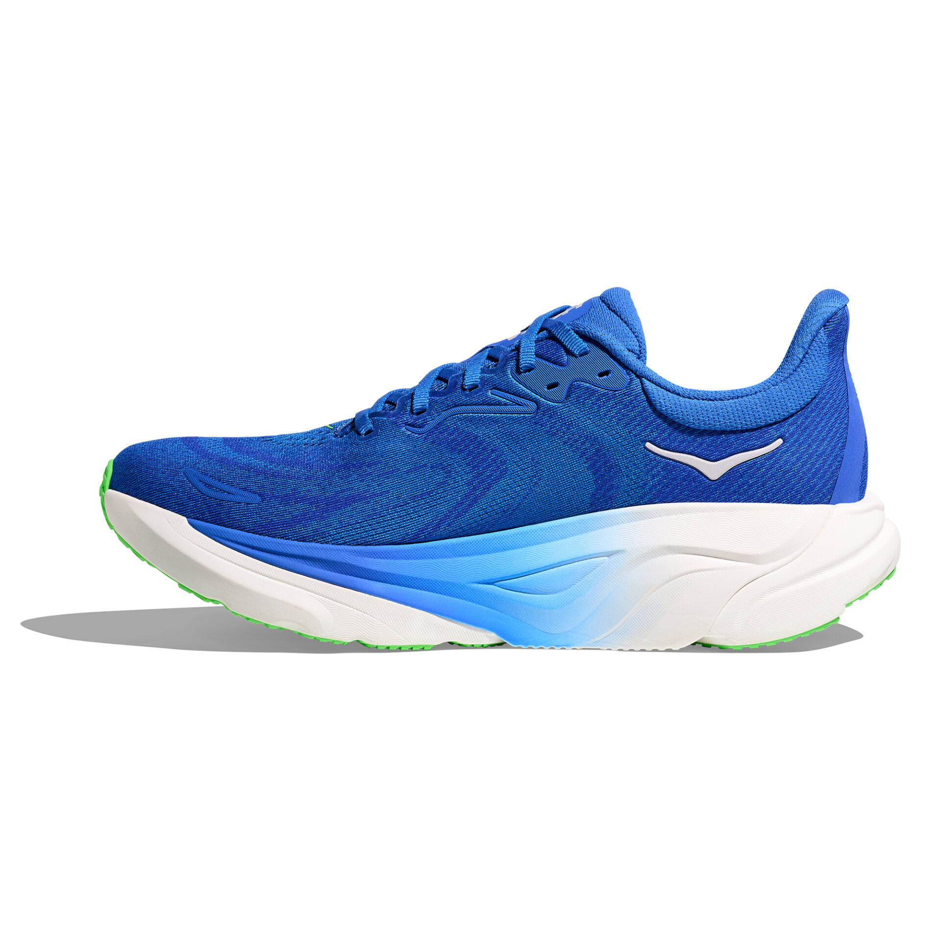 Hoka Men's Arahi 8 - Cobalt Blue/Neon Green - Image 2