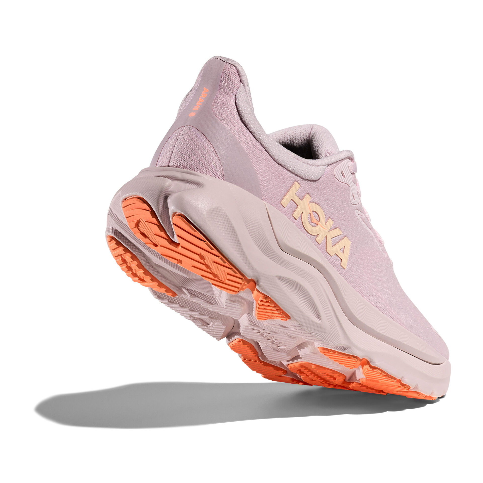 Hoka Women's Arahi 8 - Lilac Cream/Neon Cantaloupe - Image 5