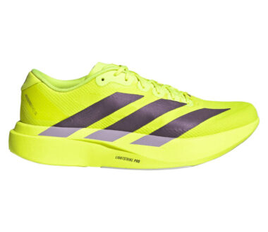 Adidas Men's Adizero Evo SL Woven - Solar Yellow/Aurora Plum/Powder Plum