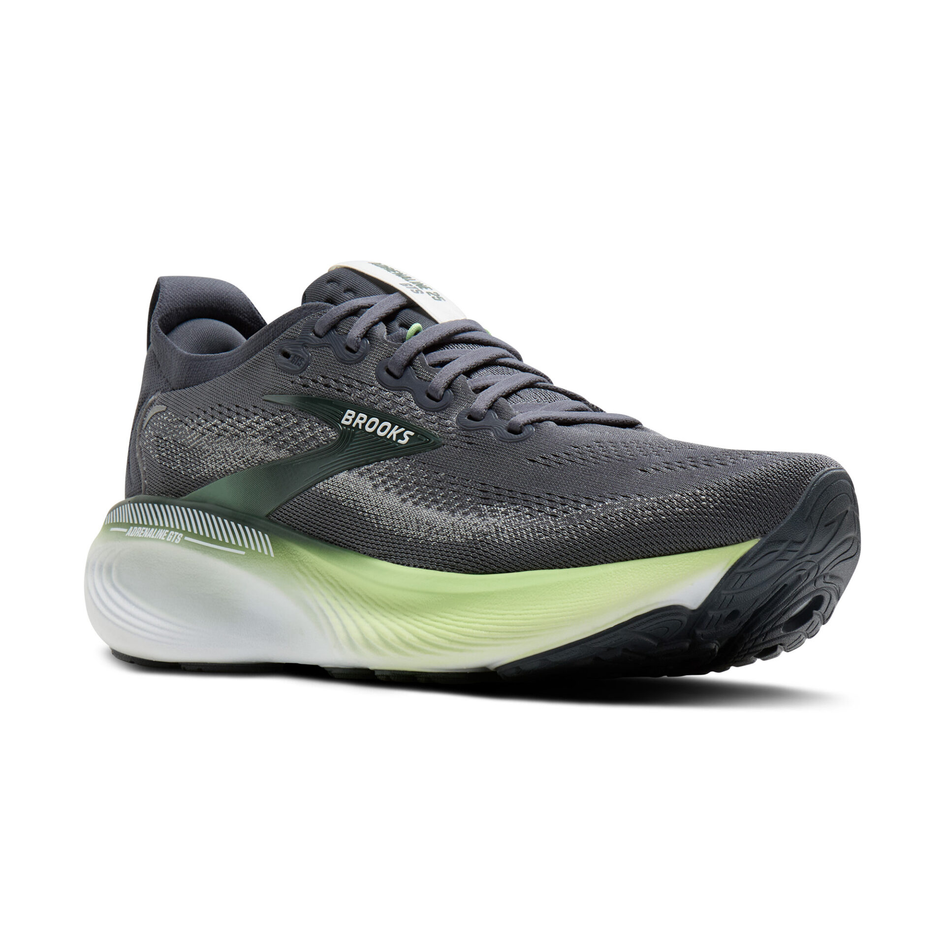 Brooks Men's Adrenaline GTS 25 - Grey/Paradise Green/Spruce - Image 3