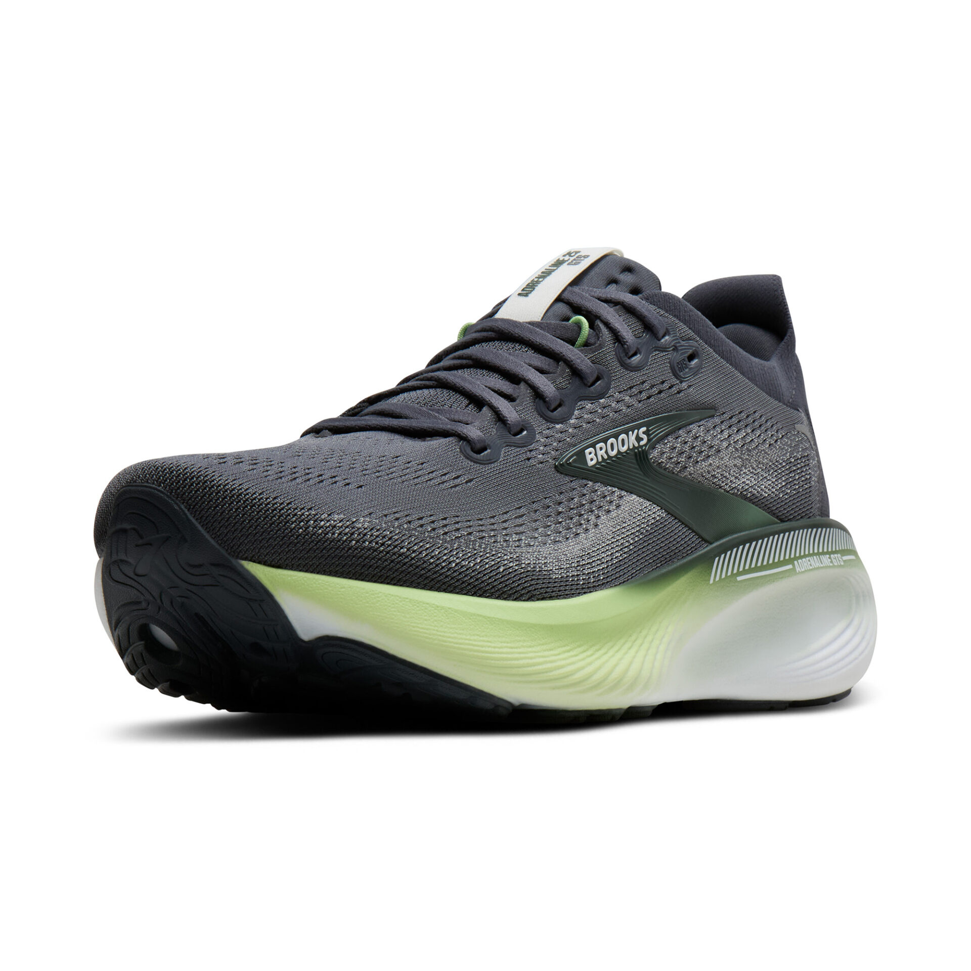 Brooks Men's Adrenaline GTS 25 - Grey/Paradise Green/Spruce - Image 4