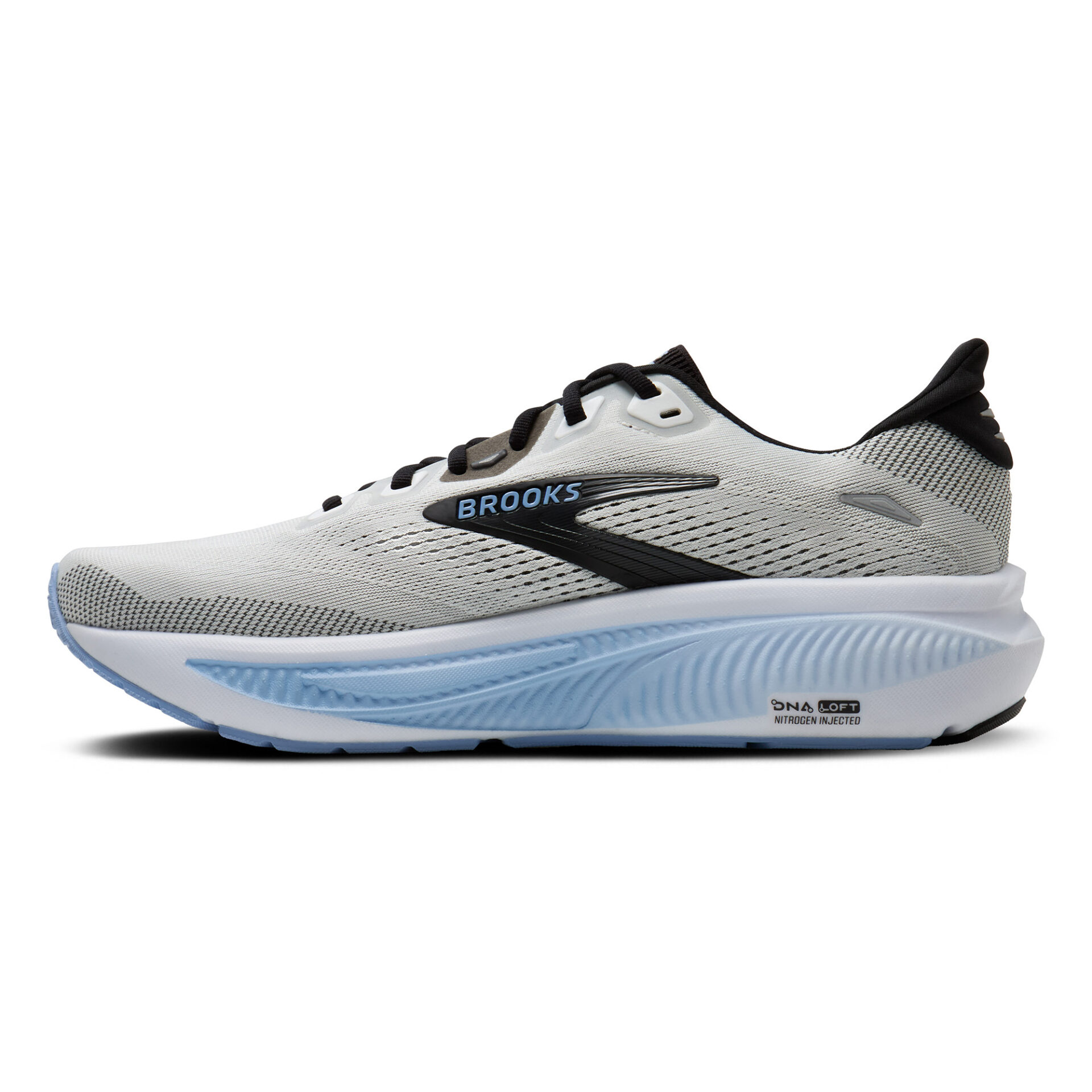 Brooks Men's Ghost 18 (Wide 2E) - White/Black/Open Air - Image 2